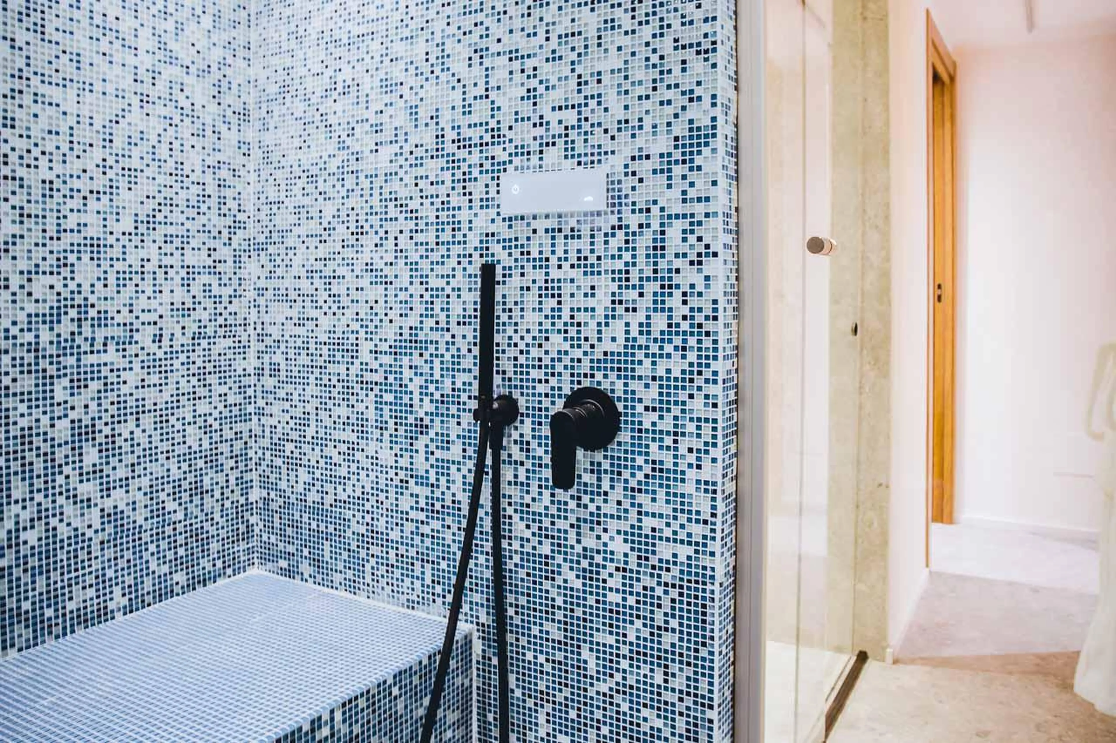 Hammam with shower area at Chalet Snostorm in Breuil-Cervinia