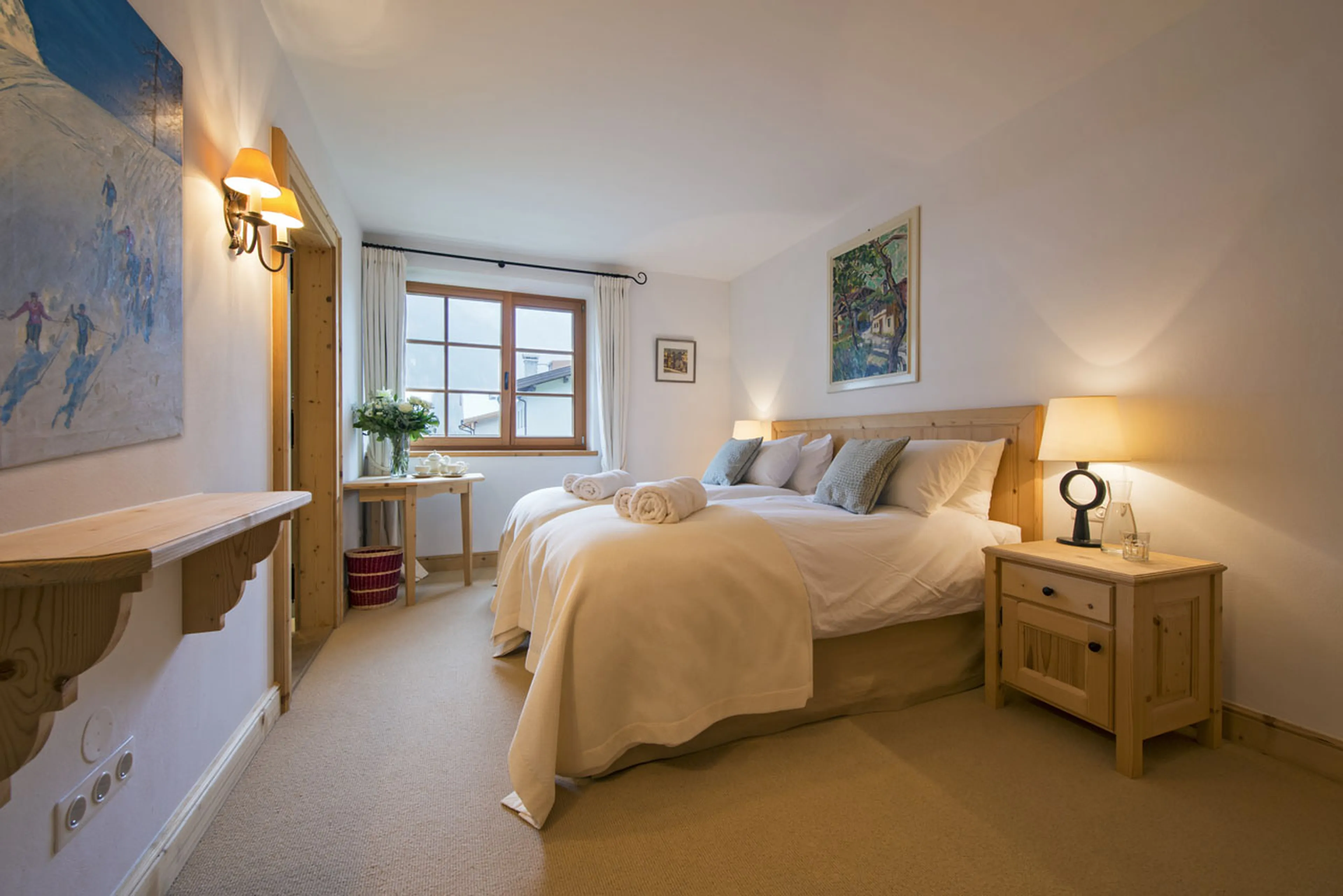 Bedroom four at Chalet Soline in St Anton