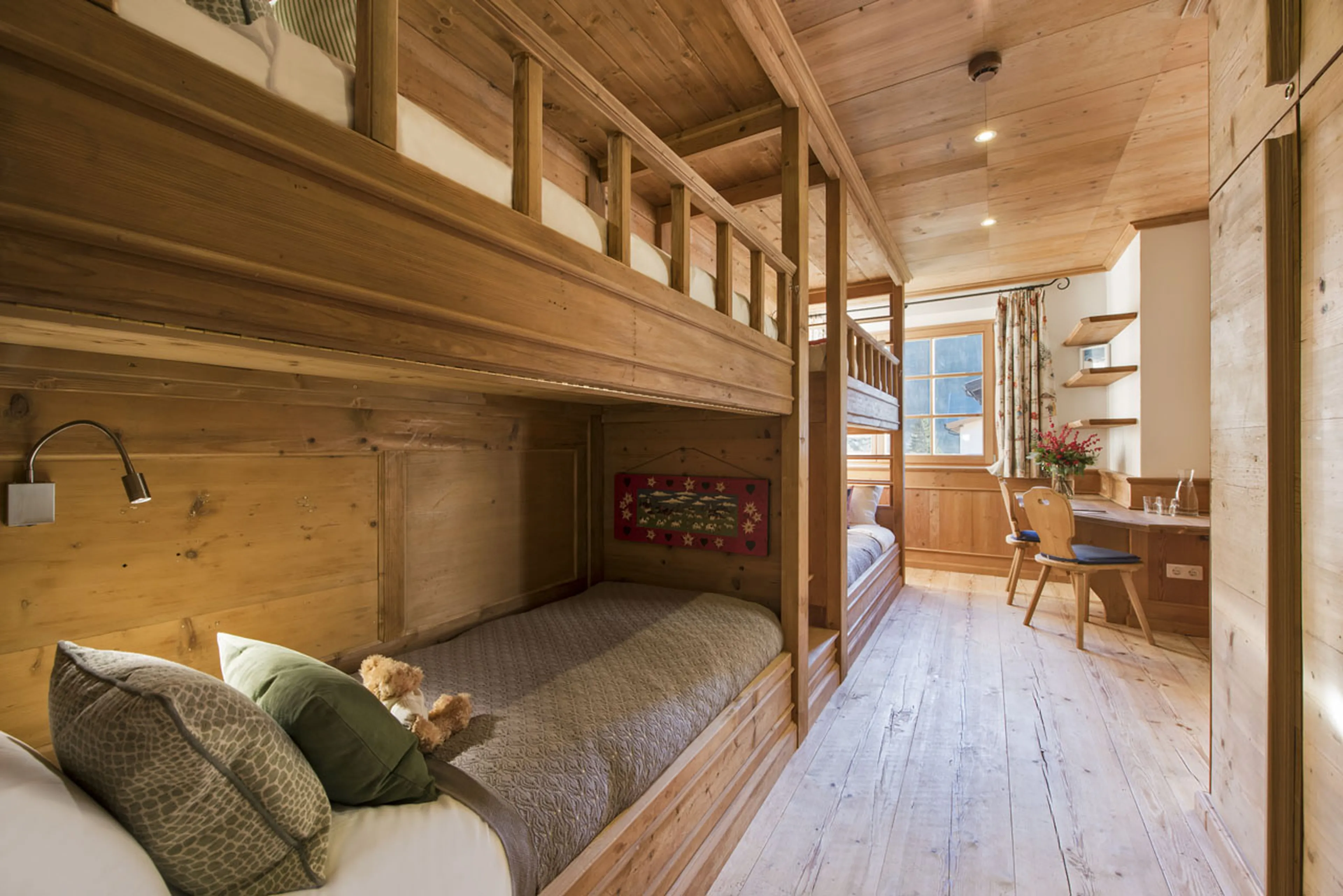 Bedroom five at Chalet Soline in St Anton