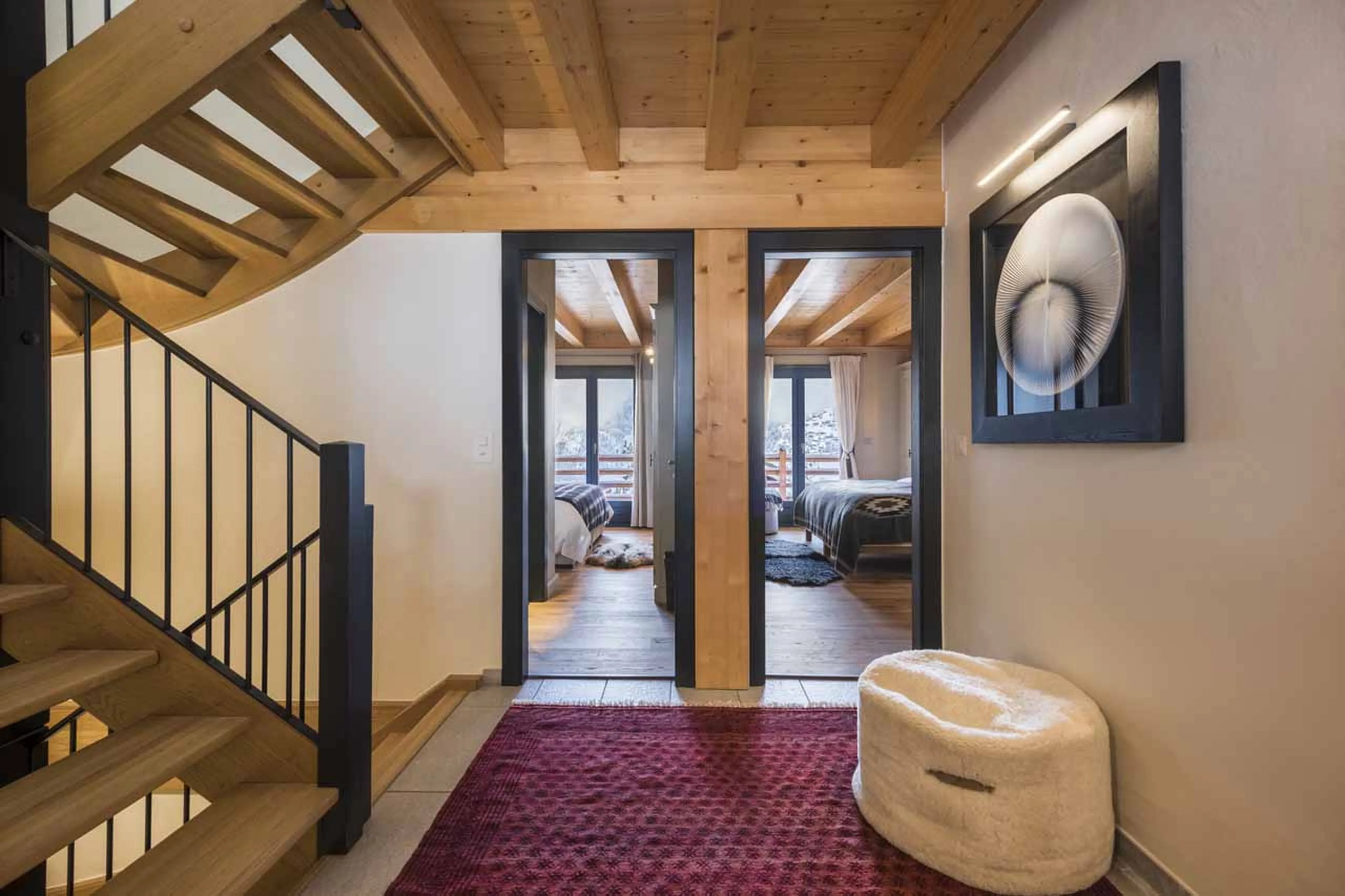 Landing at Chalet Sorojasa in Verbier