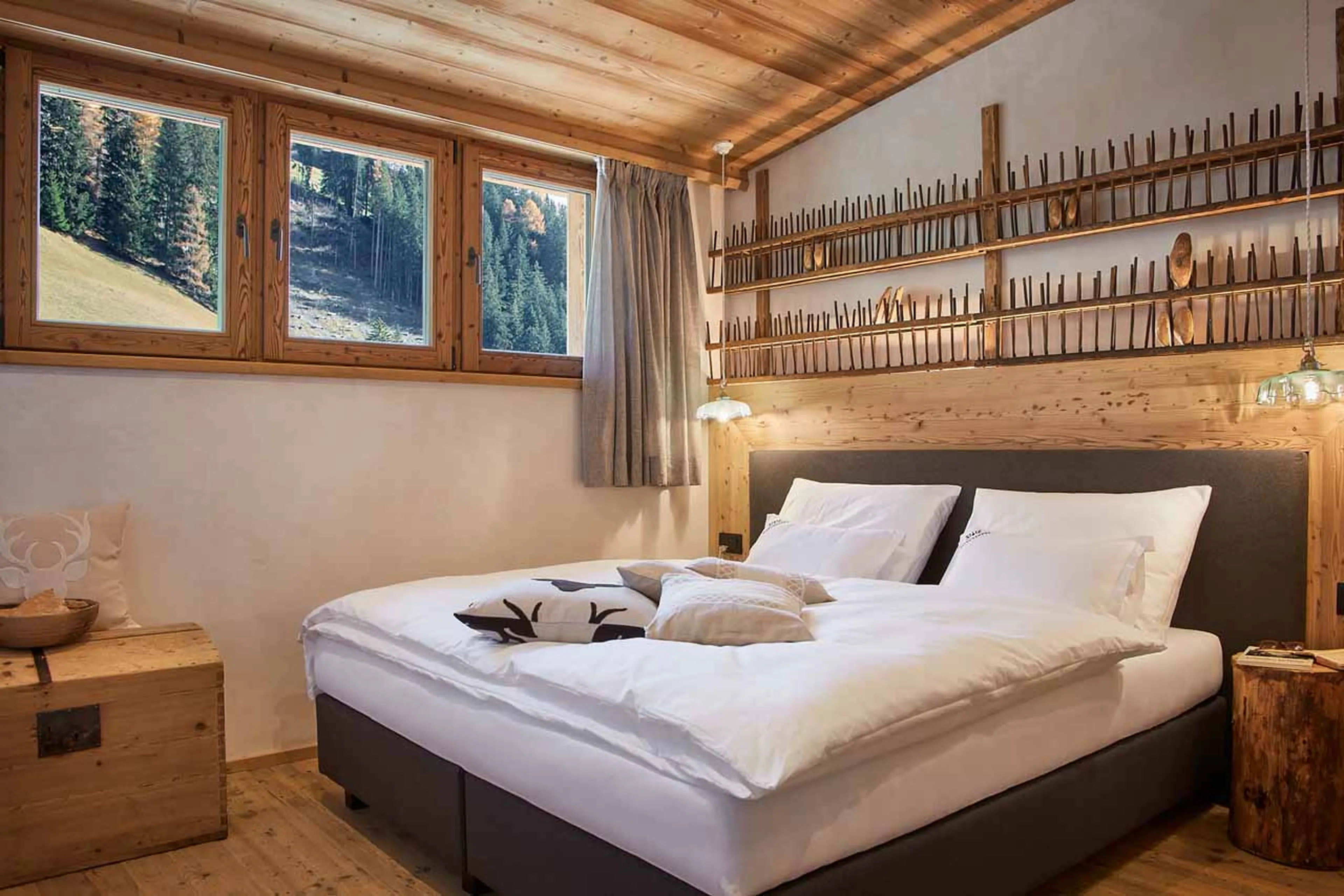 Bedroom four at Chalet Sotciastel in Alta Badia