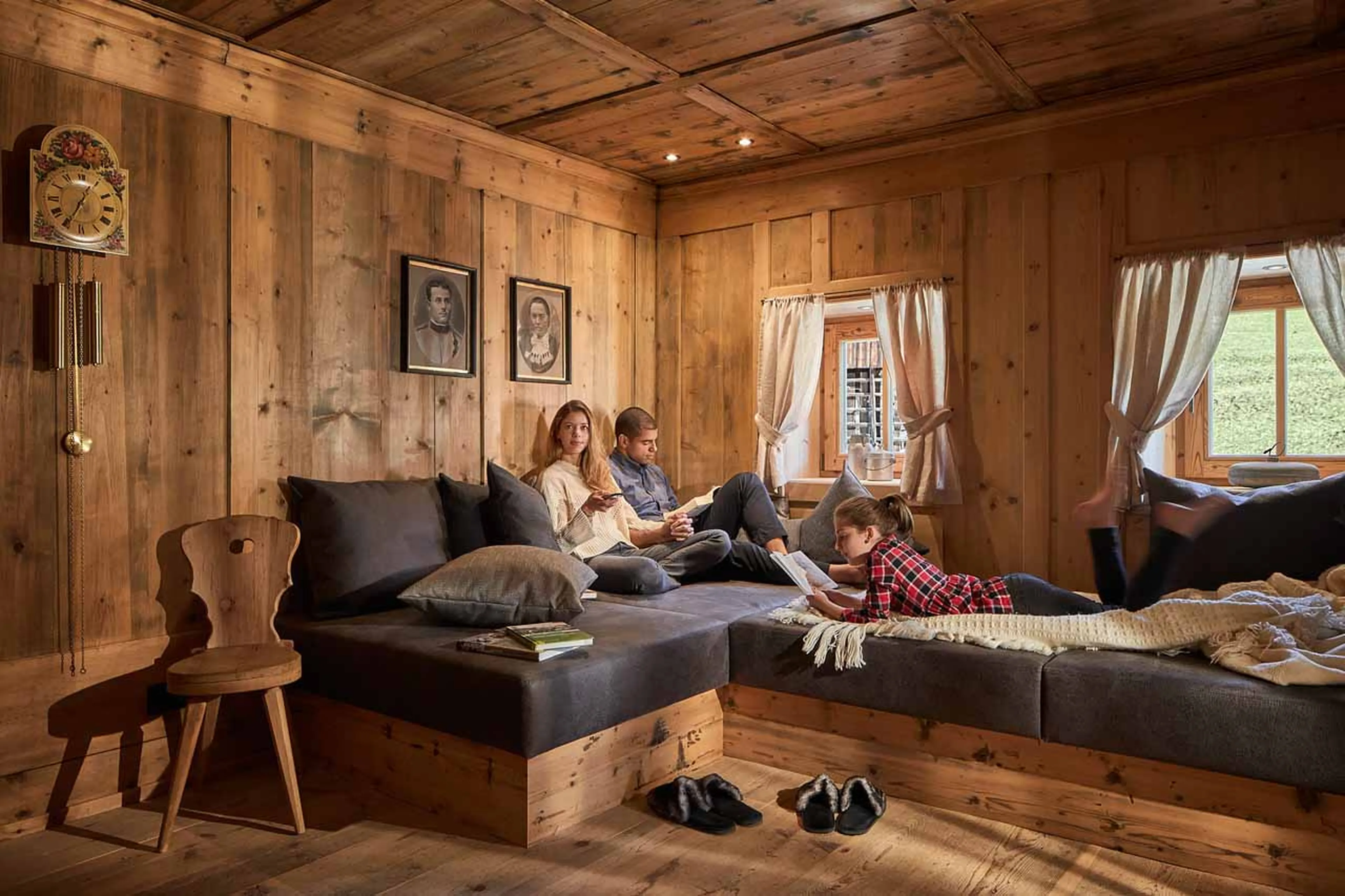 Lounge at Chalet Sotciastel in Alta Badia