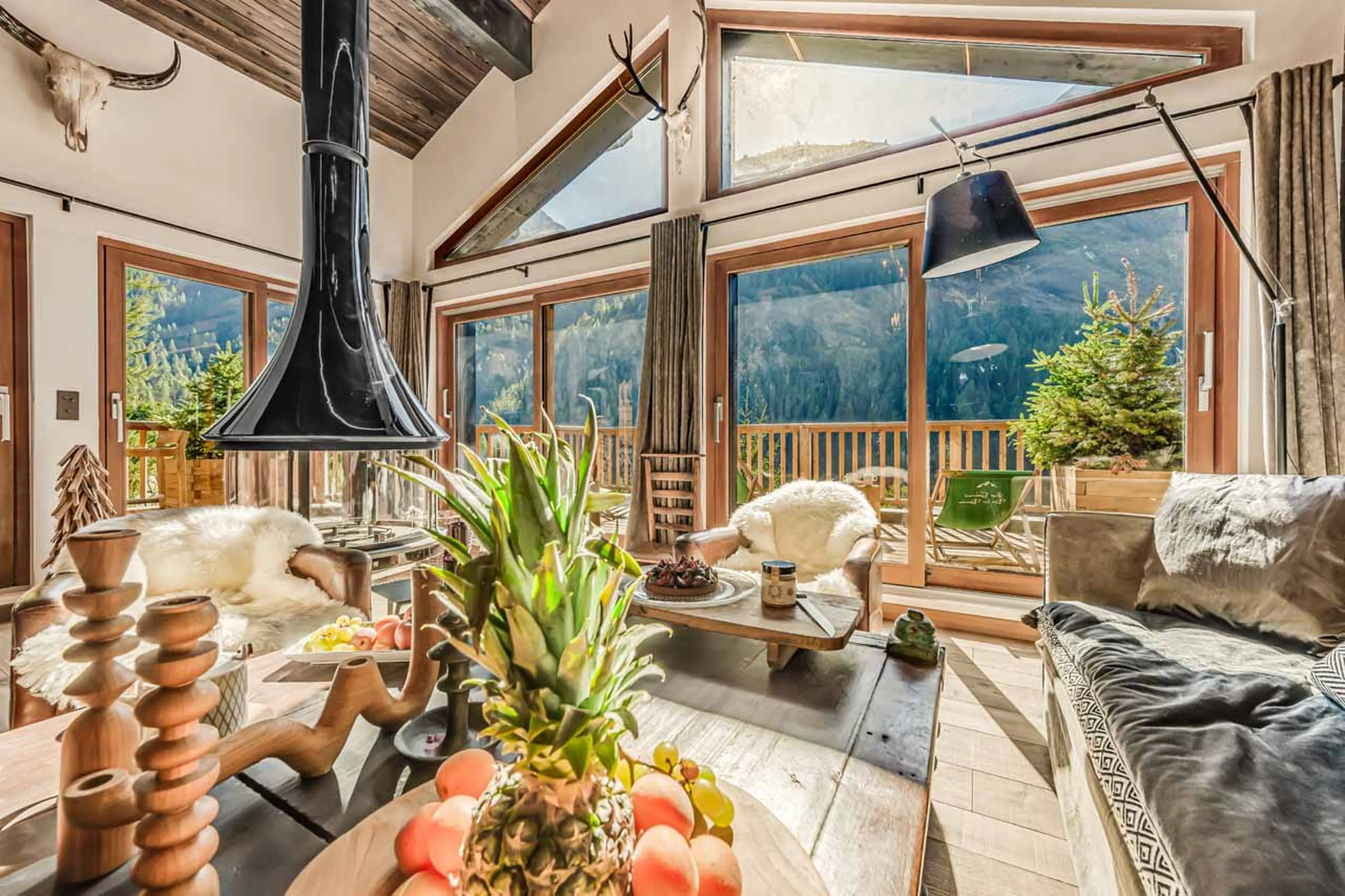 Sitting area in Chalet Les Sources de la Davie, Tignes