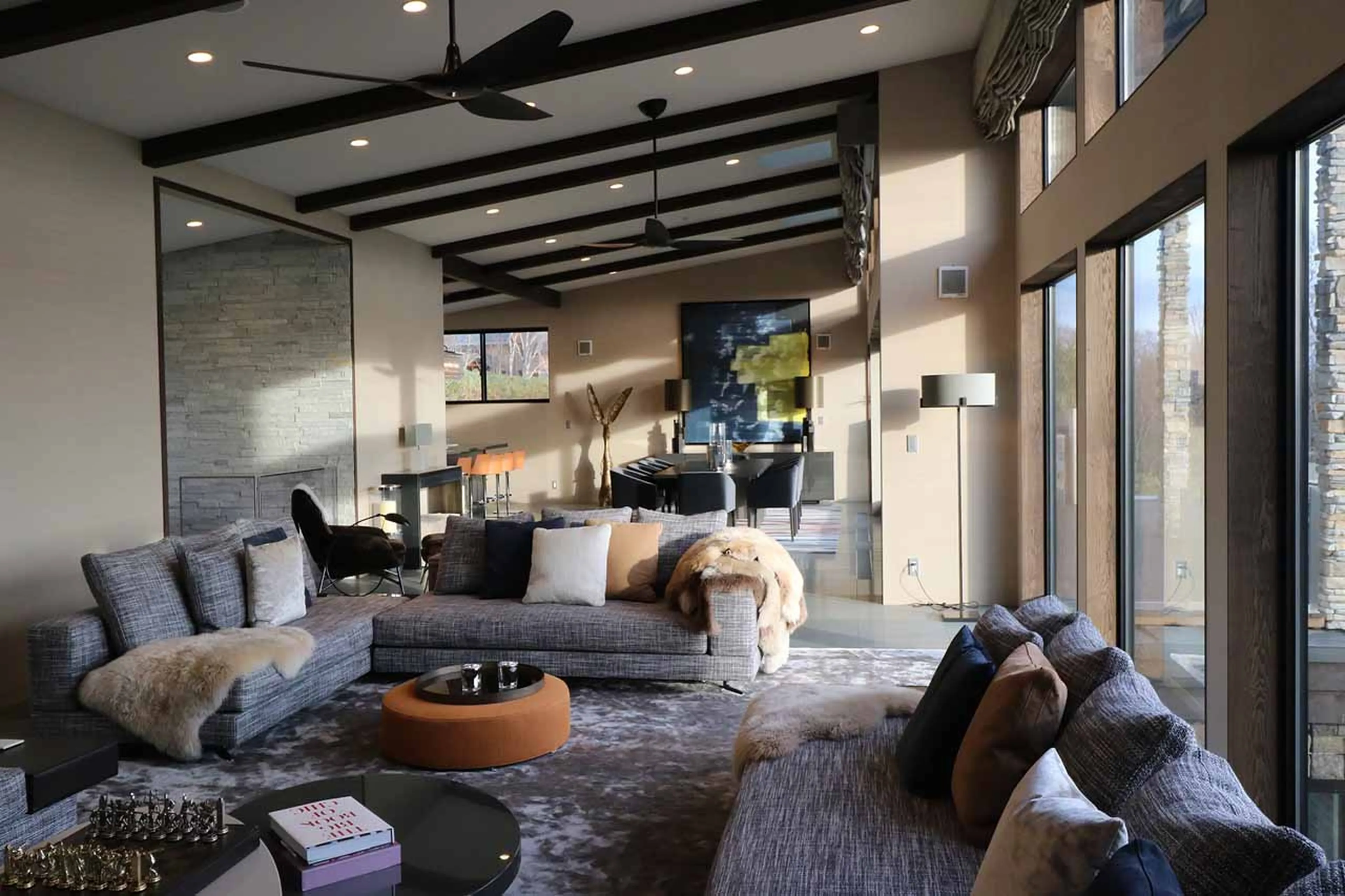 Living area at Seasons Residence in Niseko