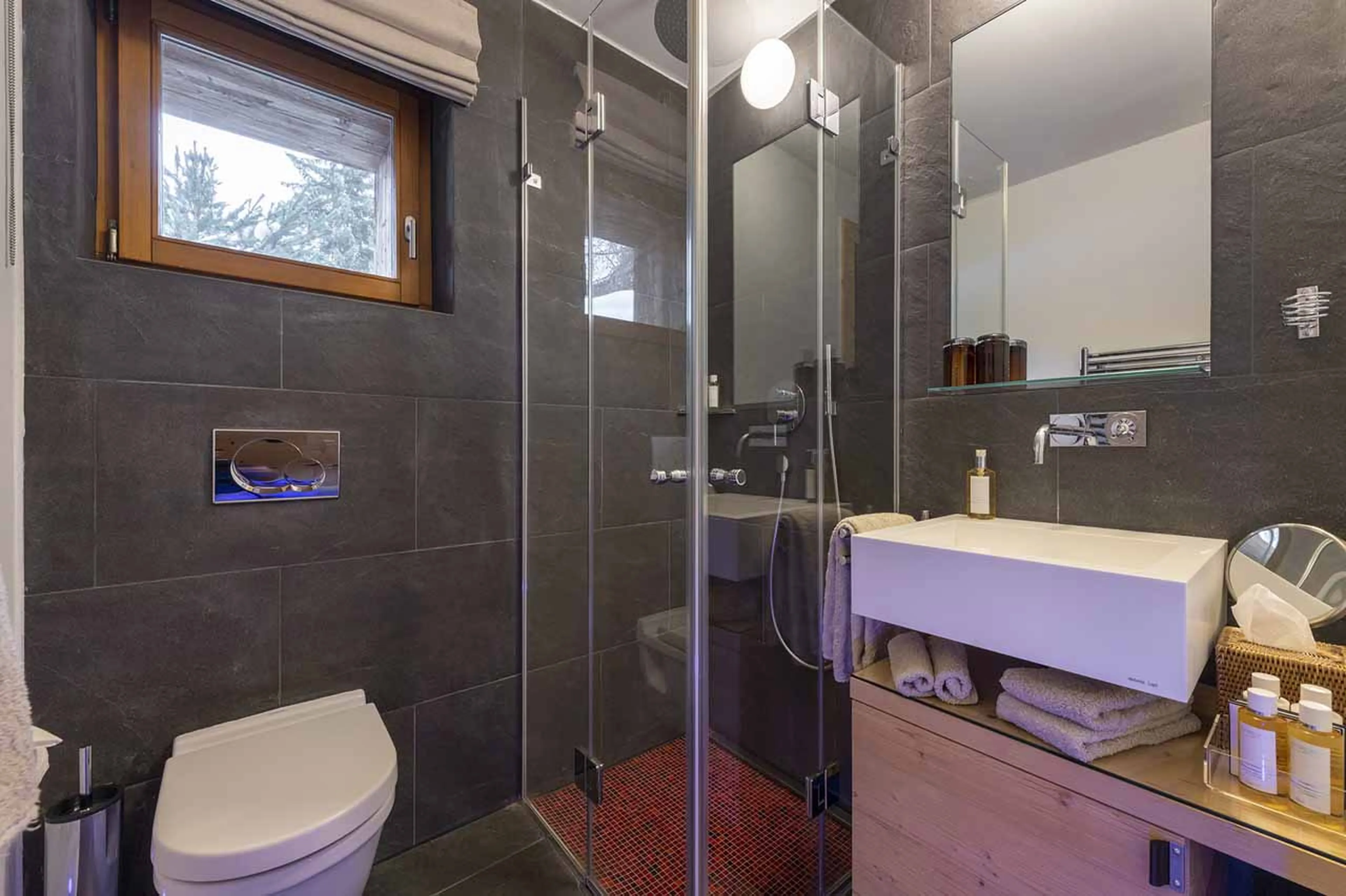 Bathroom three at Chalet Spa in Verbier