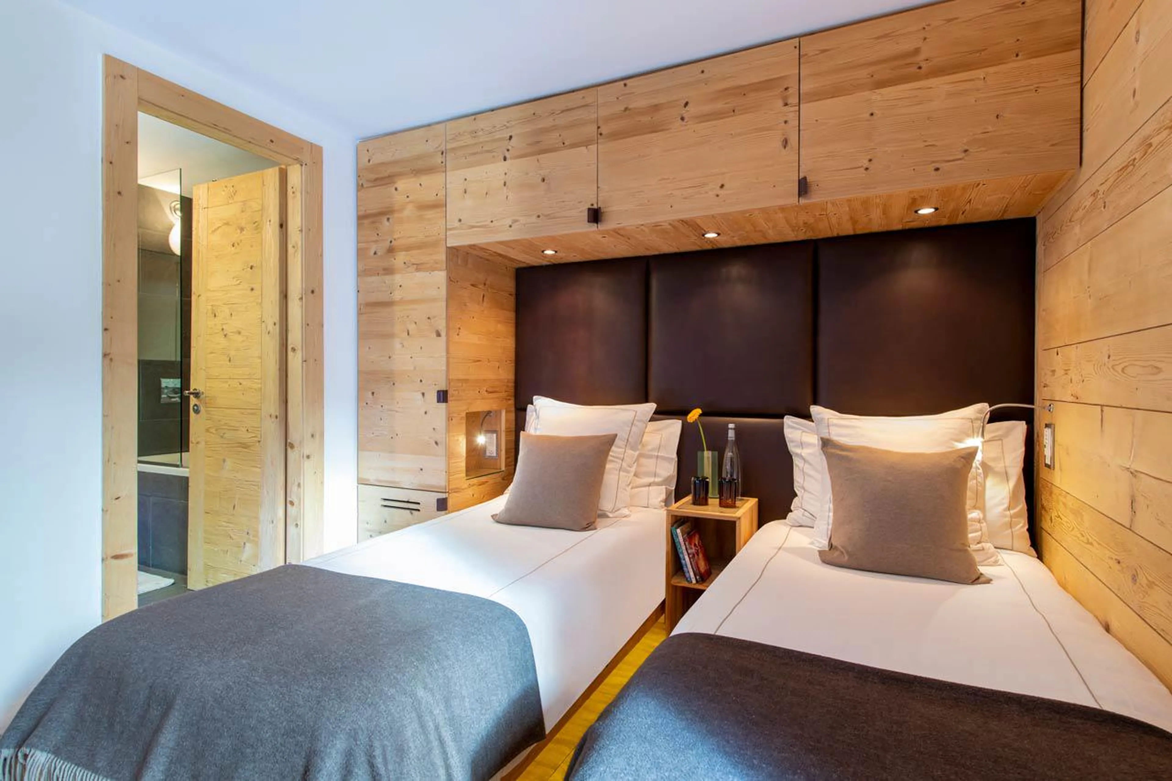 Bathroom entrance at Chalet Spa in Verbier