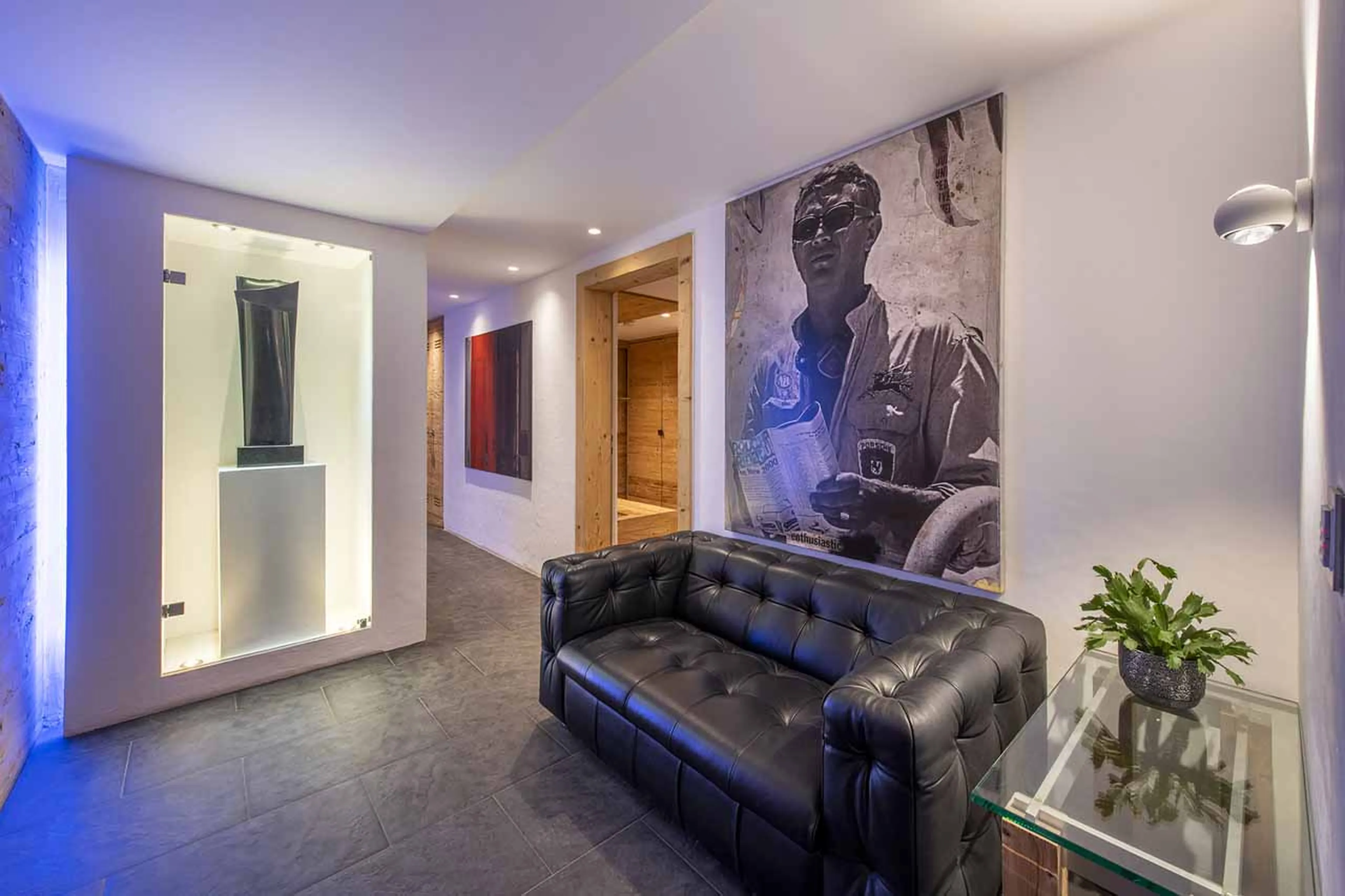 Entrance hall at Chalet Spa in Verbier