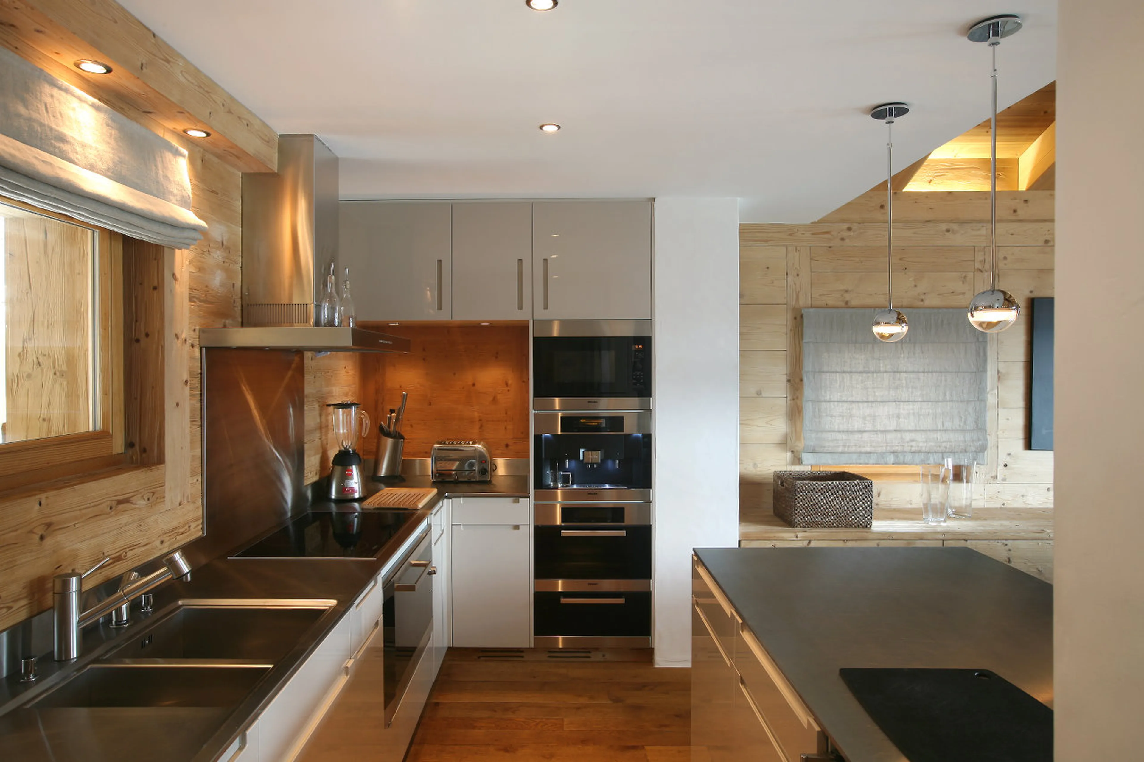 Kitchen area at Chalet Spa in Verbier