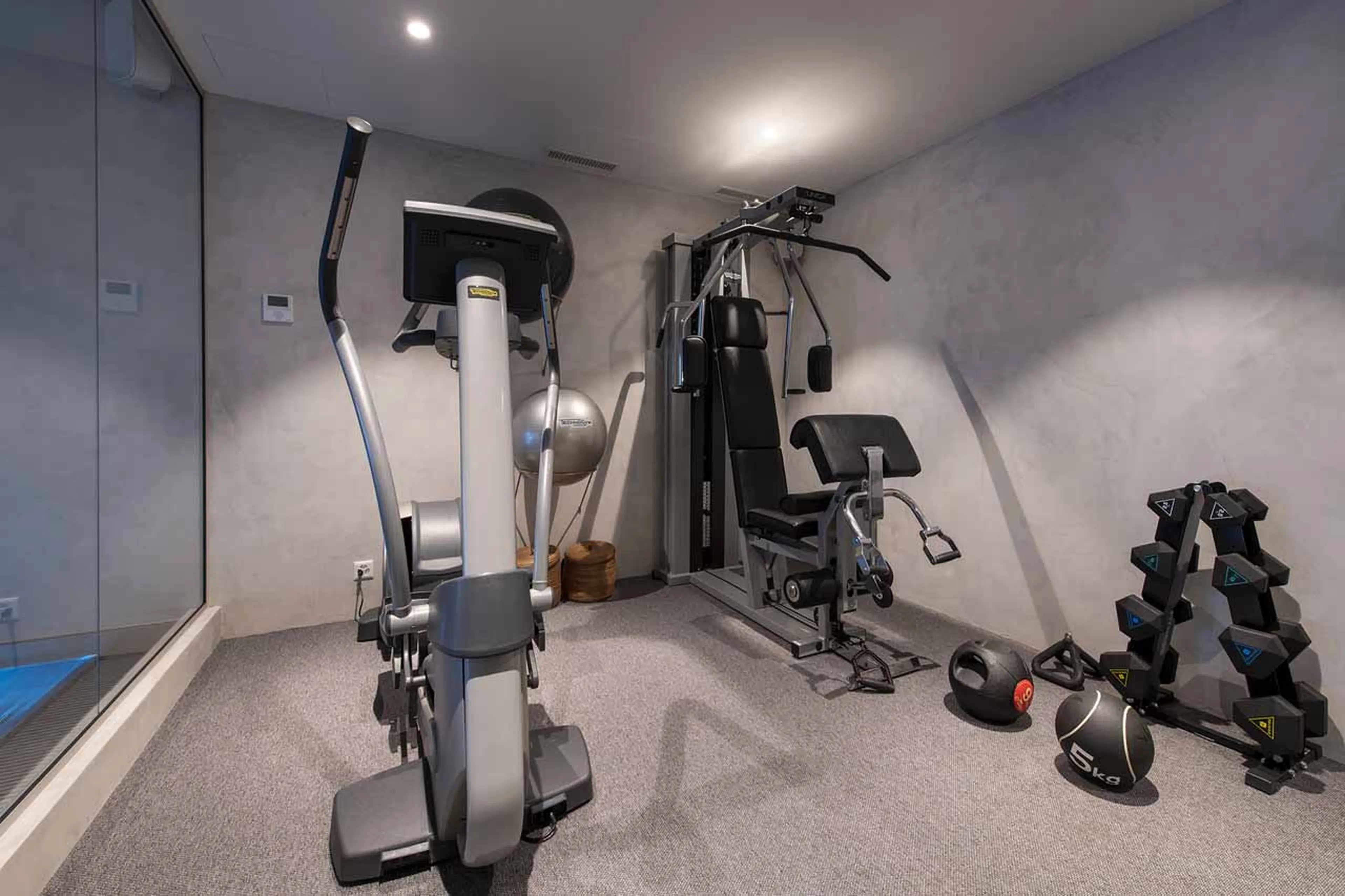 Technogym equipment at Chalet Spa in Verbier