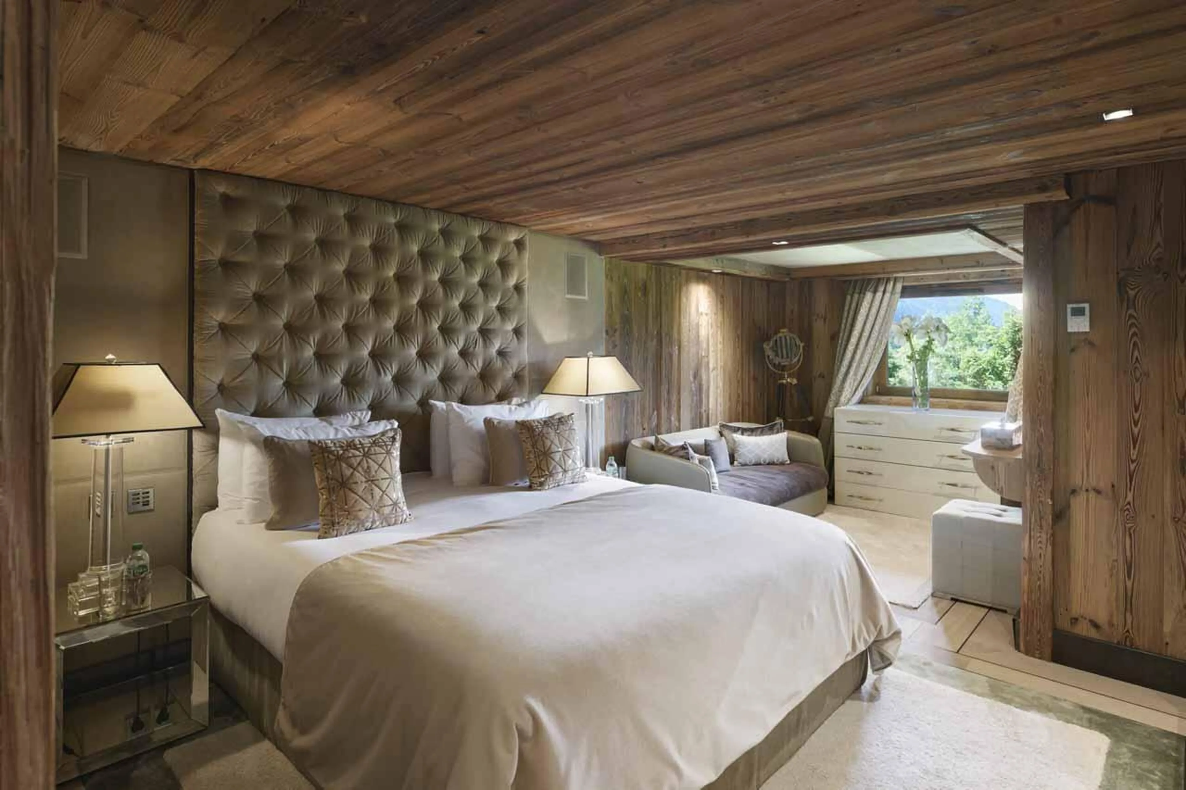 Bedroom four at Chalet Sun in Megeve