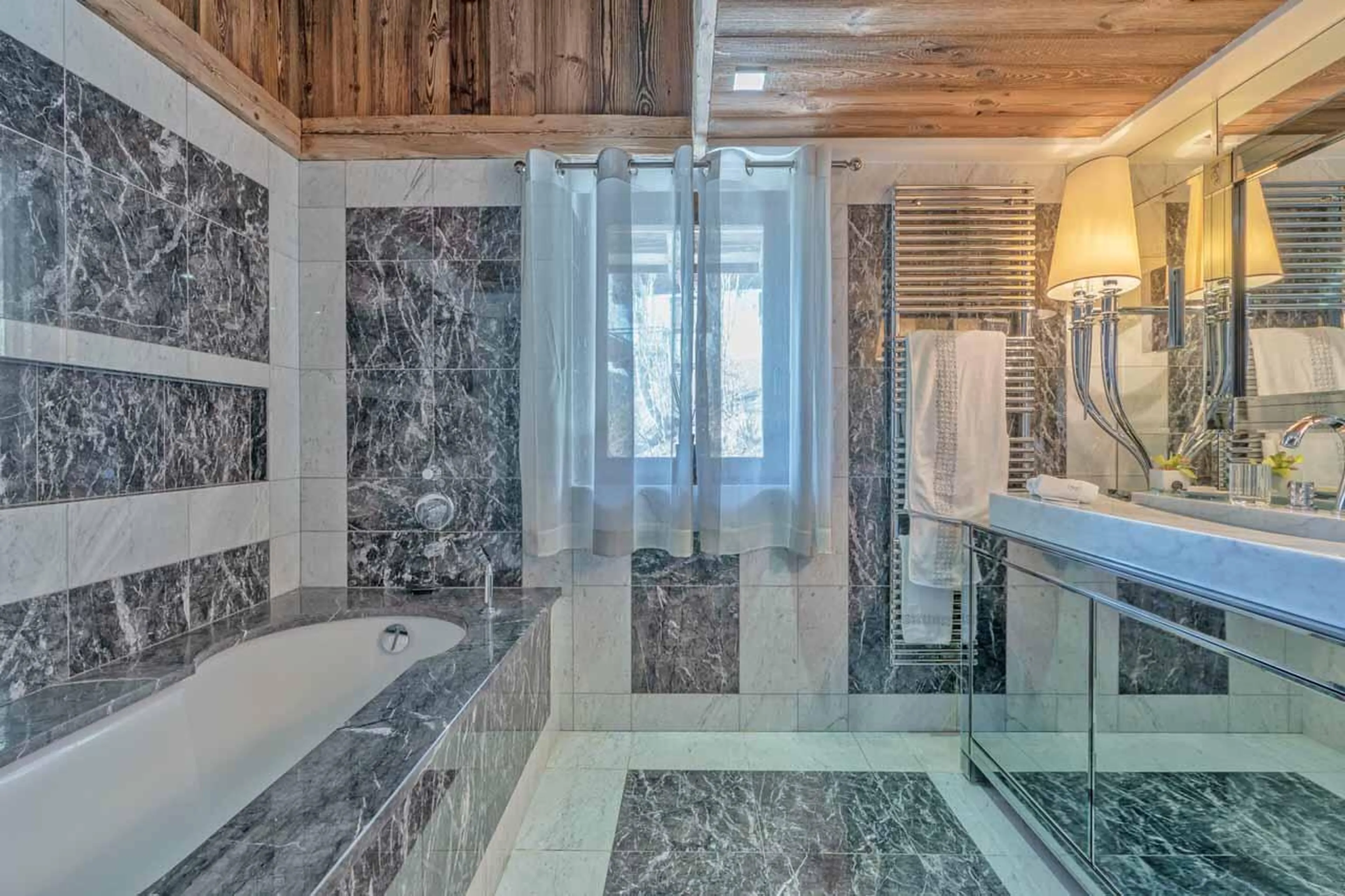 Bathroom one at Chalet Sun in Megeve