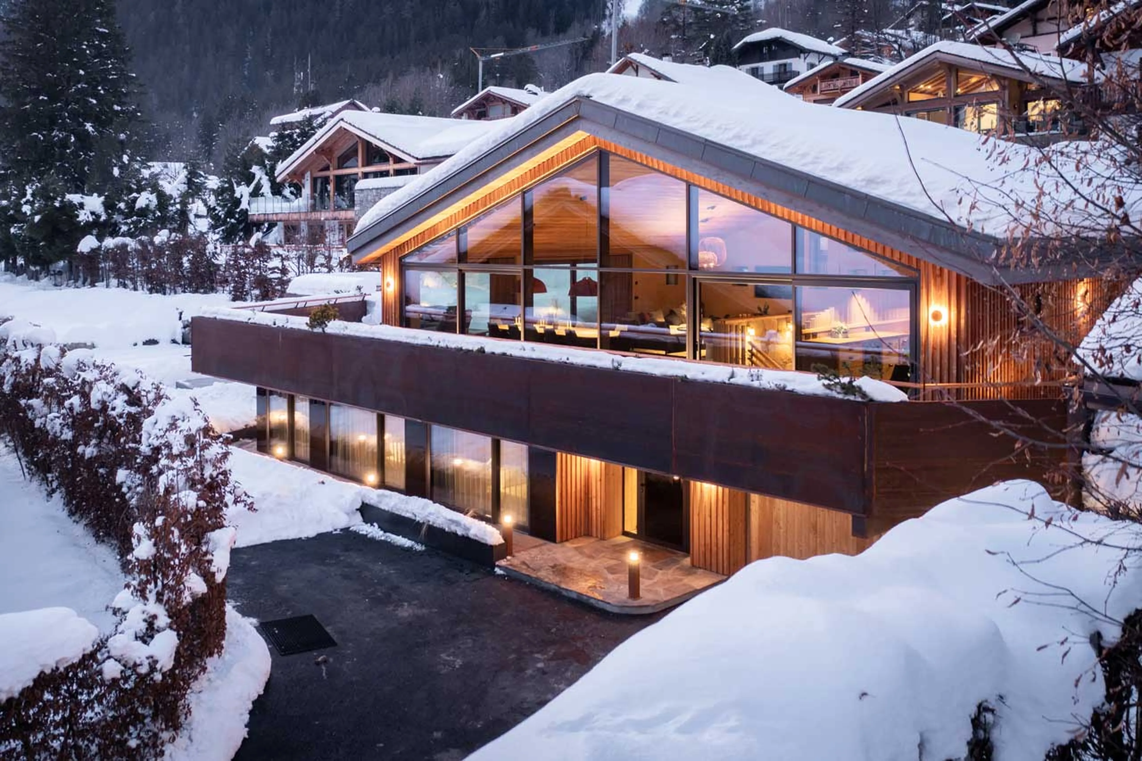 Location of Chalet Sundara in Chamonix