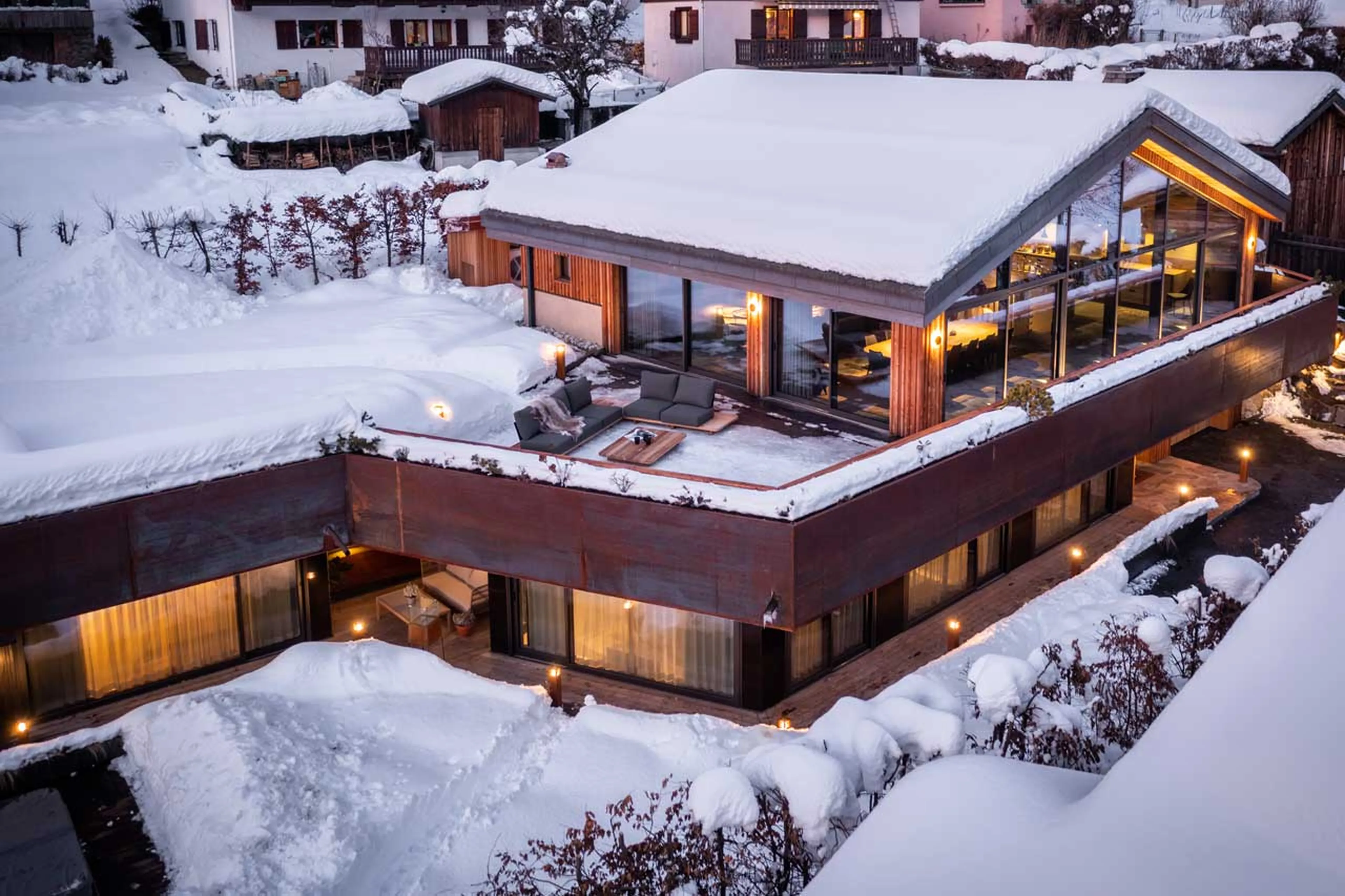 View of Chalet Sundara in Chamonix