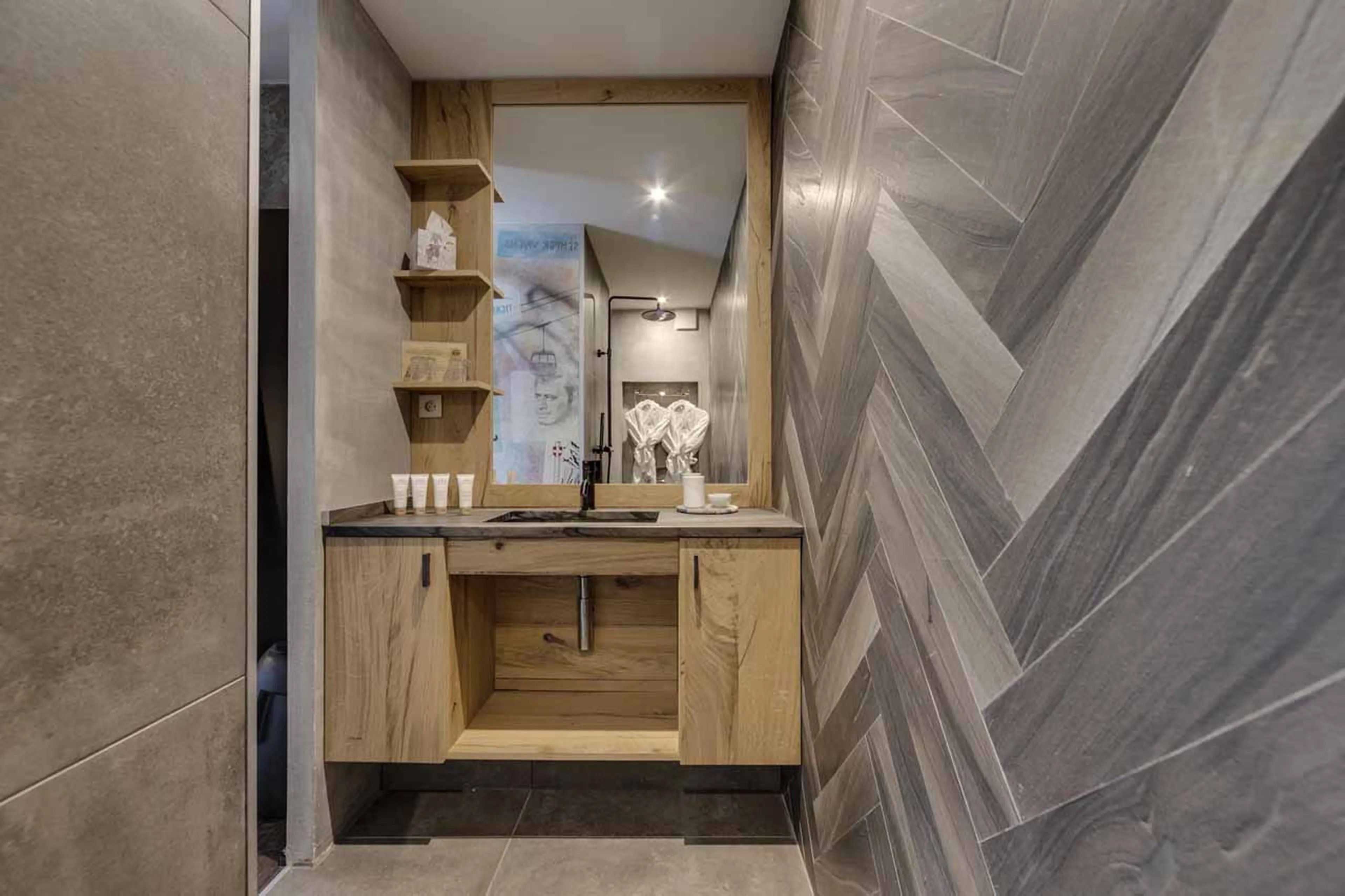 Bathroom one at Apartment Tajj in Tignes