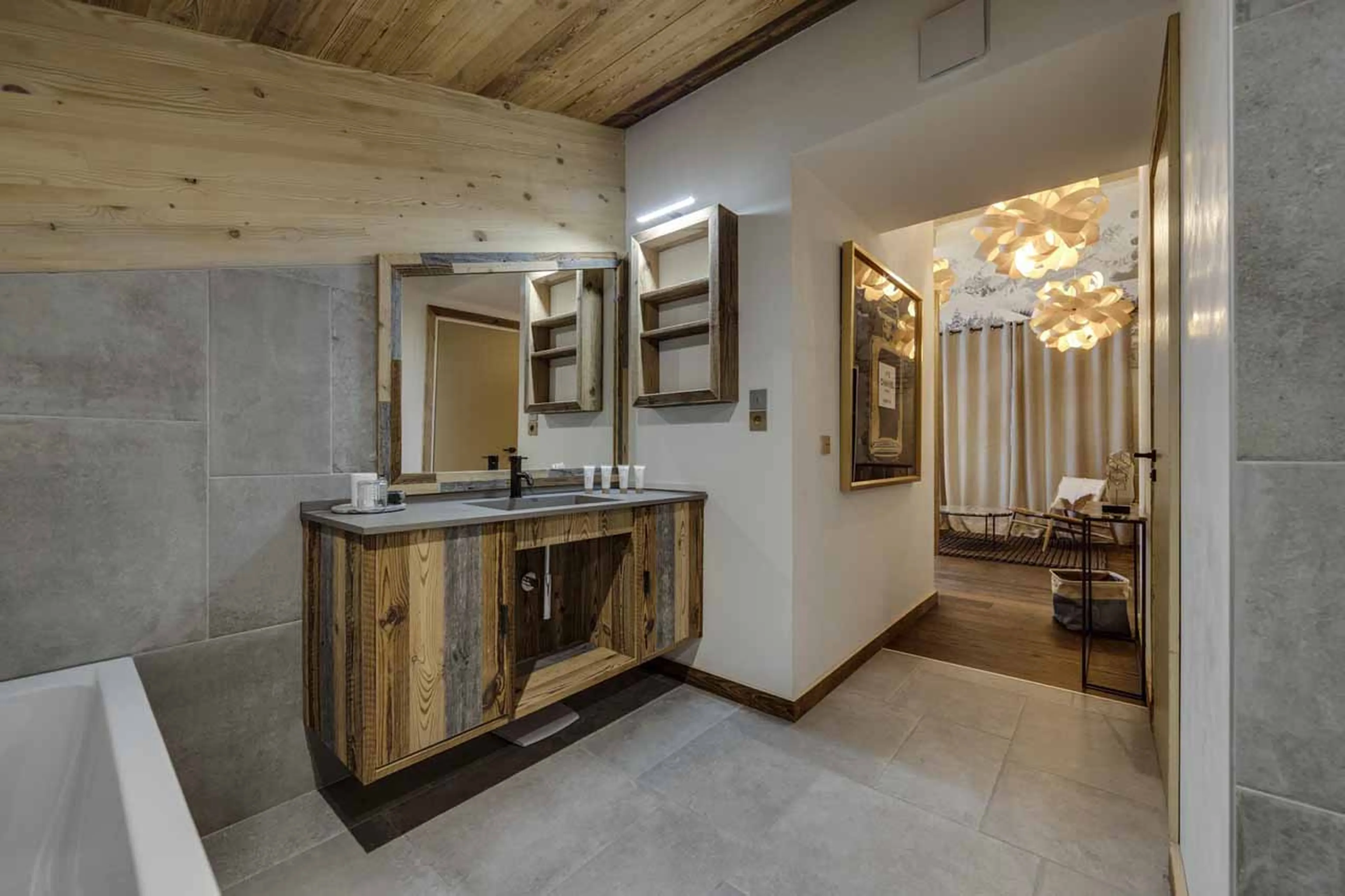 En-suite bathroom at Apartment Tajj in Tignes