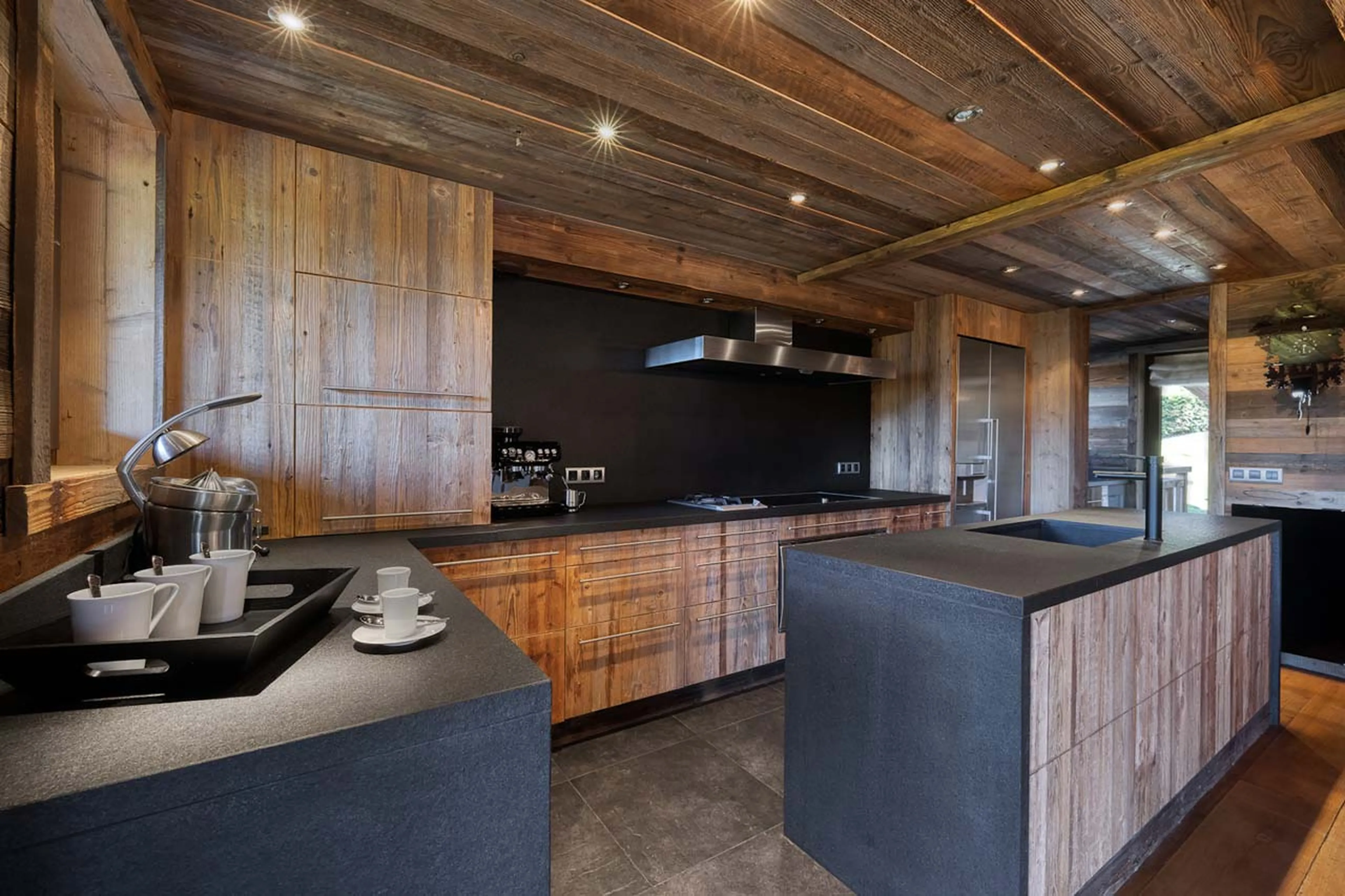 Kitchen in Chalet Talland in Megeve