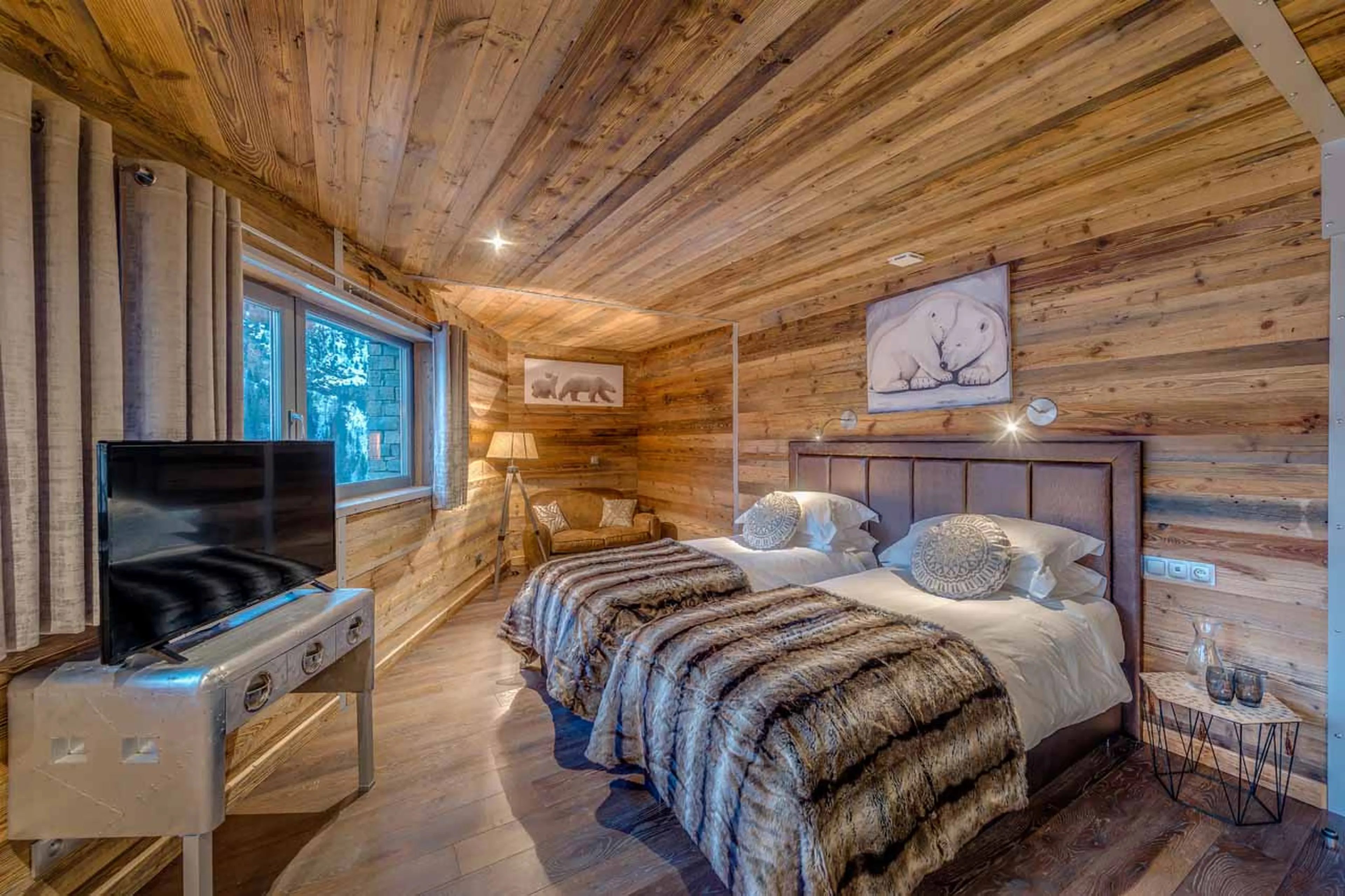 Bedroom three at Chalet Tango in Tignes