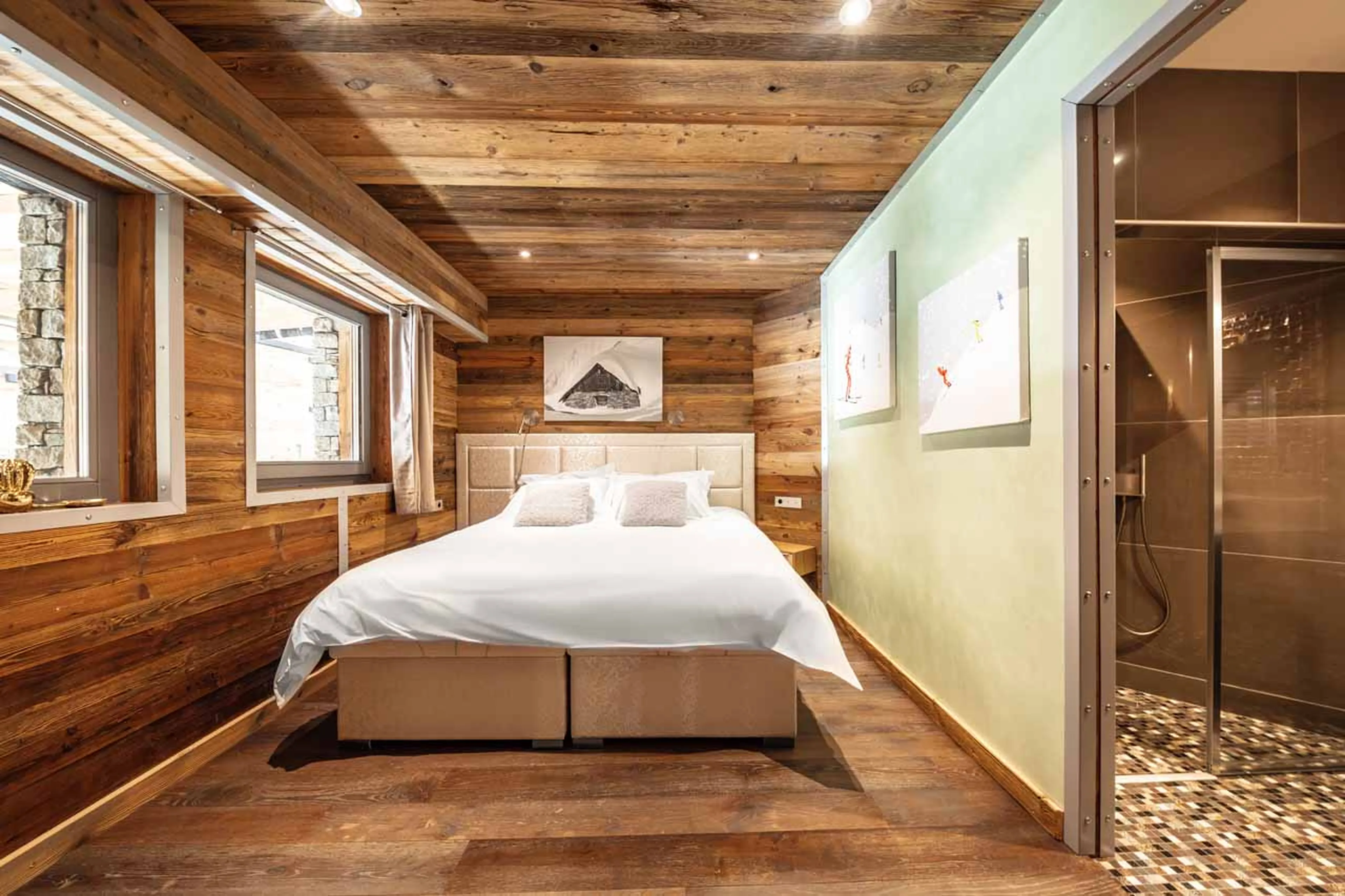 Bedroom four at Chalet Tango in Tignes