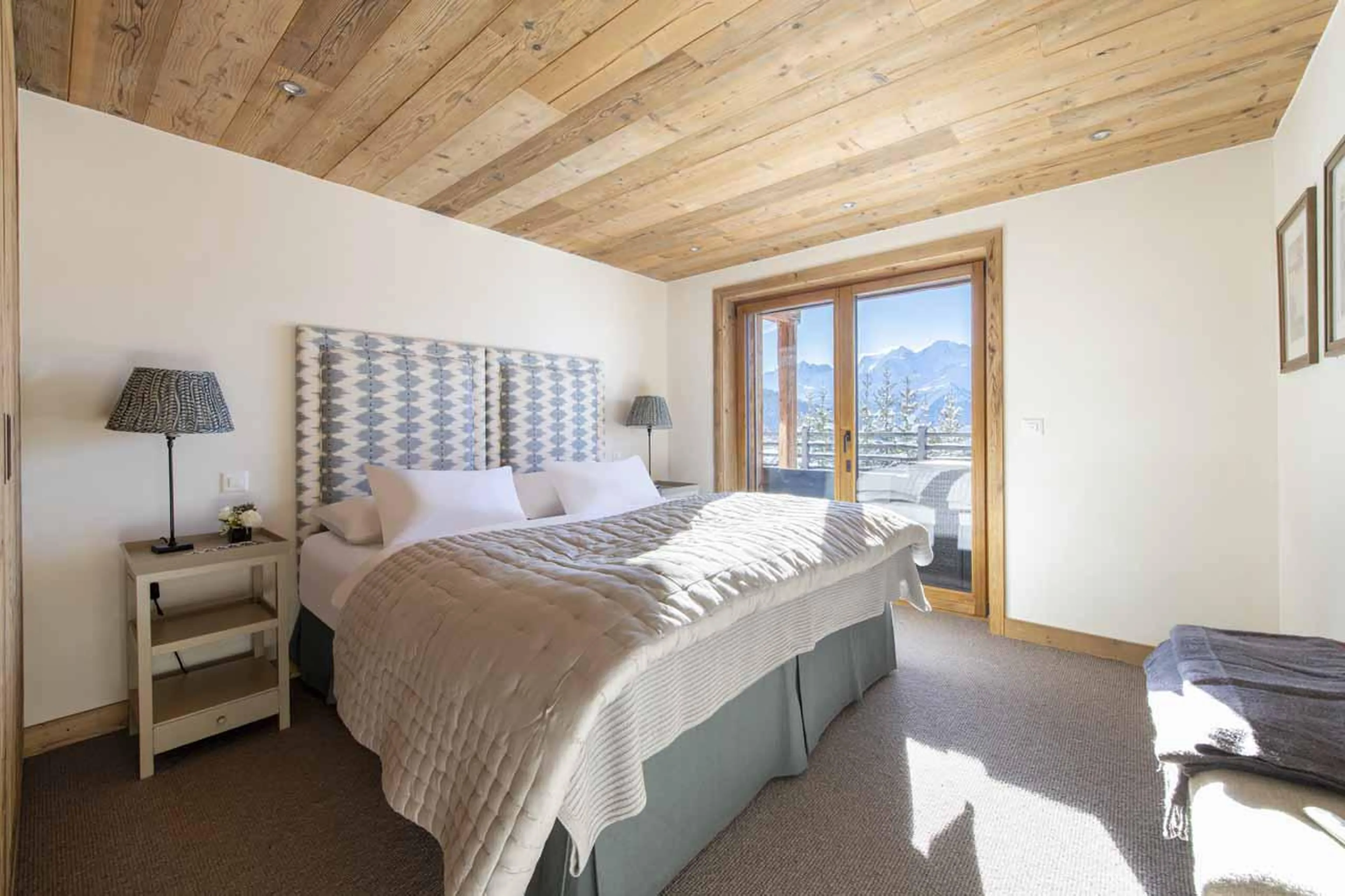 Bedroom three at Chalet Teredo in Verbier