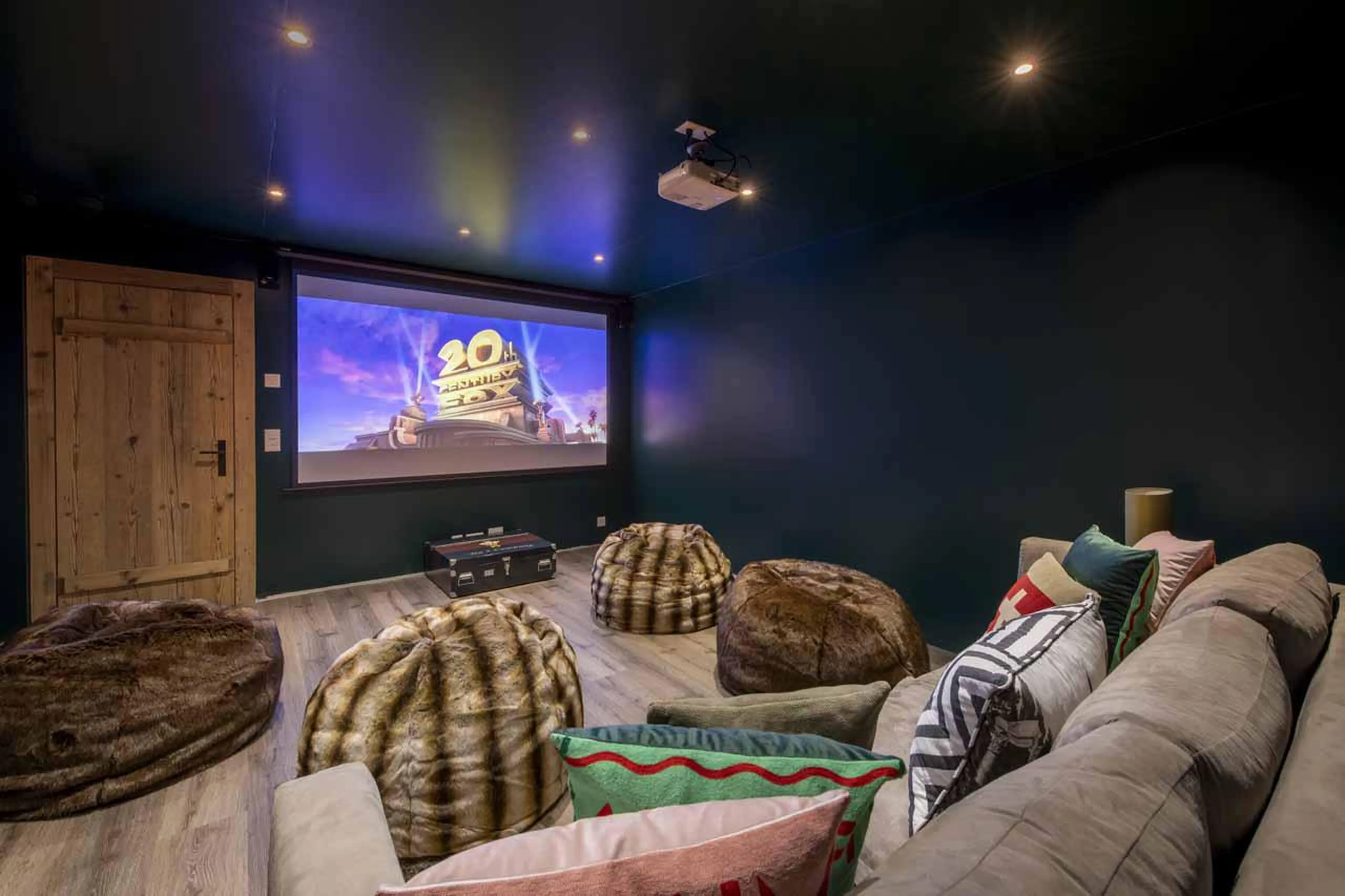 Cinema room at Chalet Teredo in Verbier