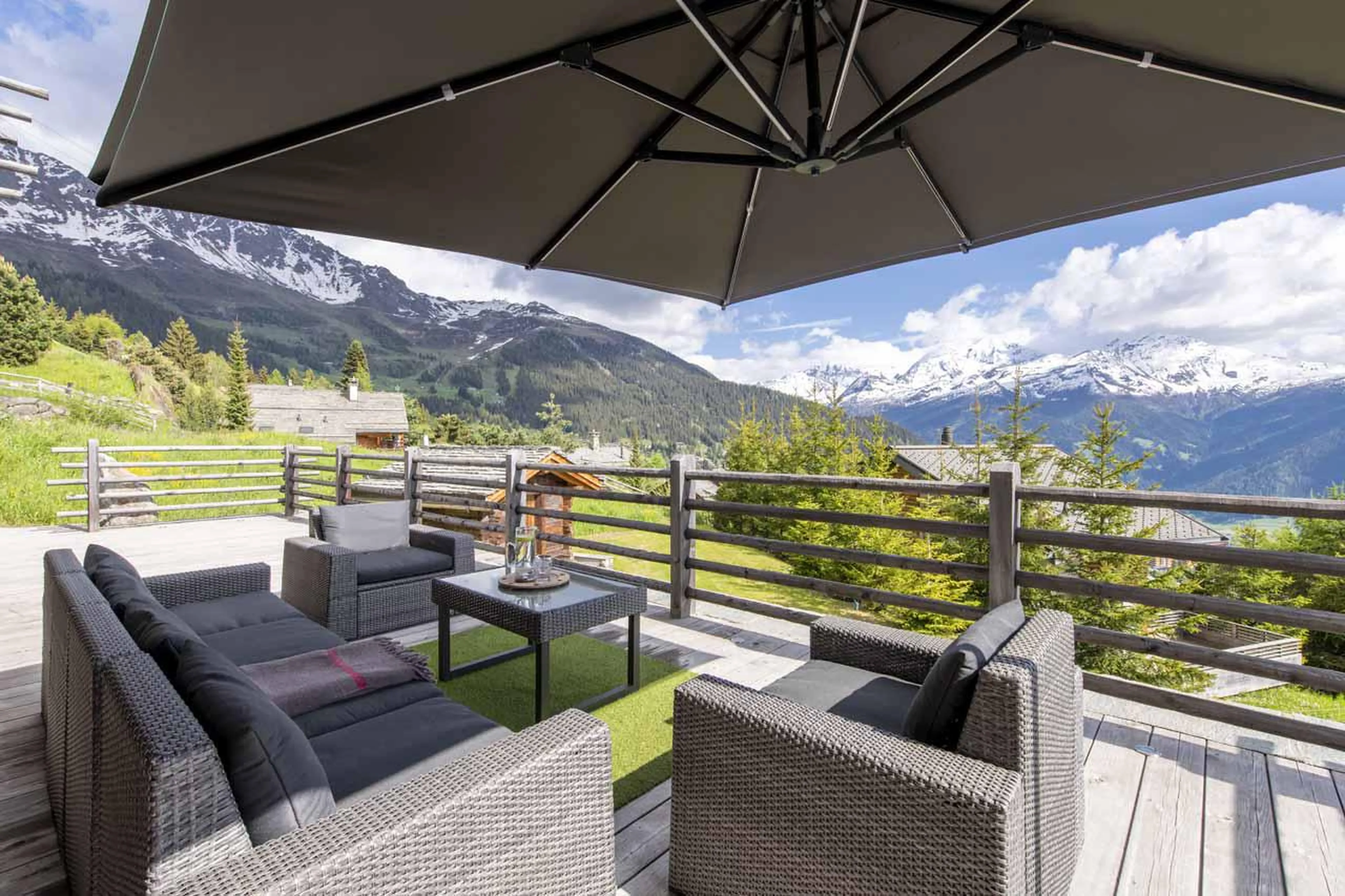 Terrace at Chalet Teredo in Verbier
