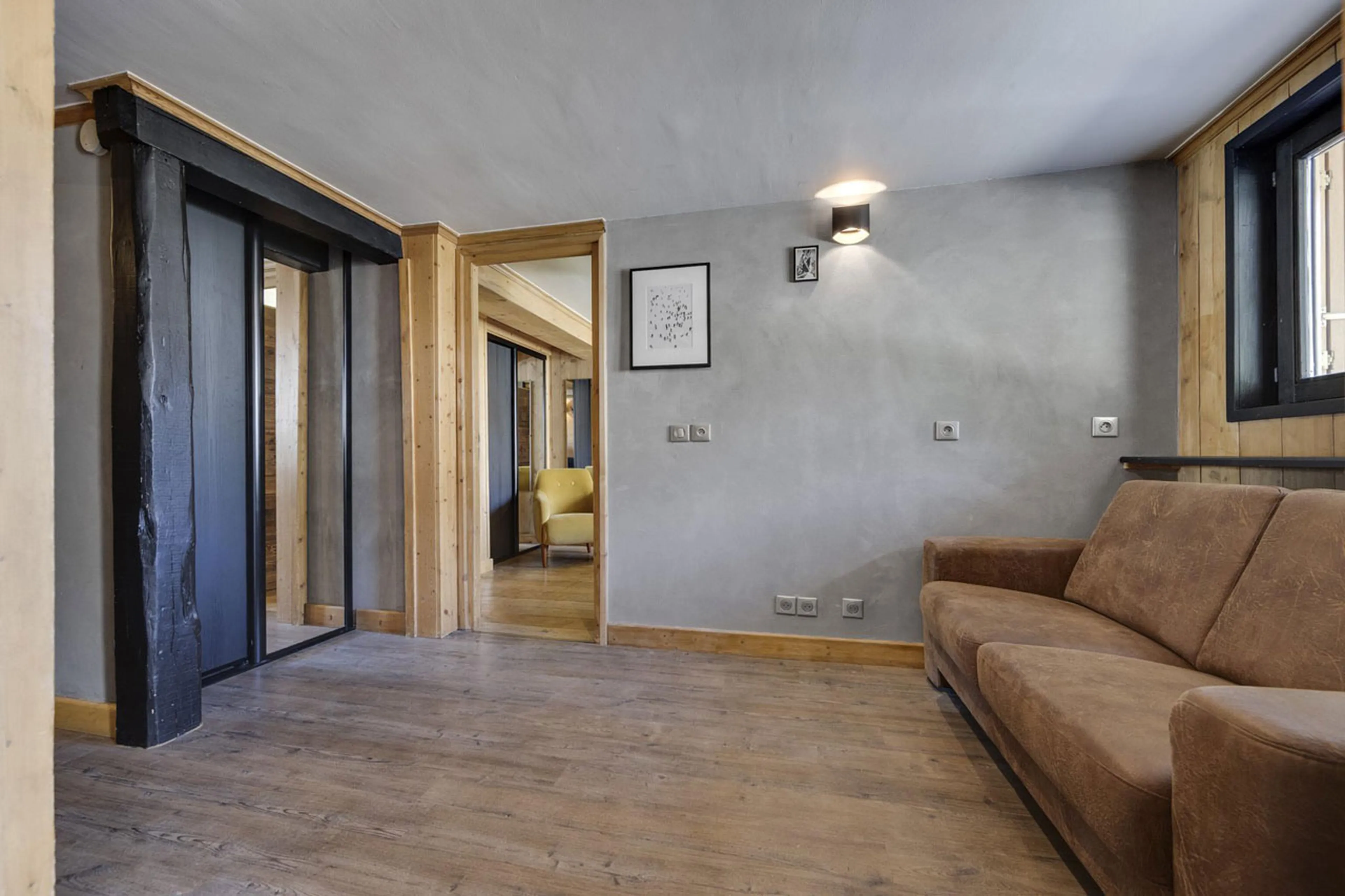 Entrance from terrace at Chalet Thovex in Val d'Isere