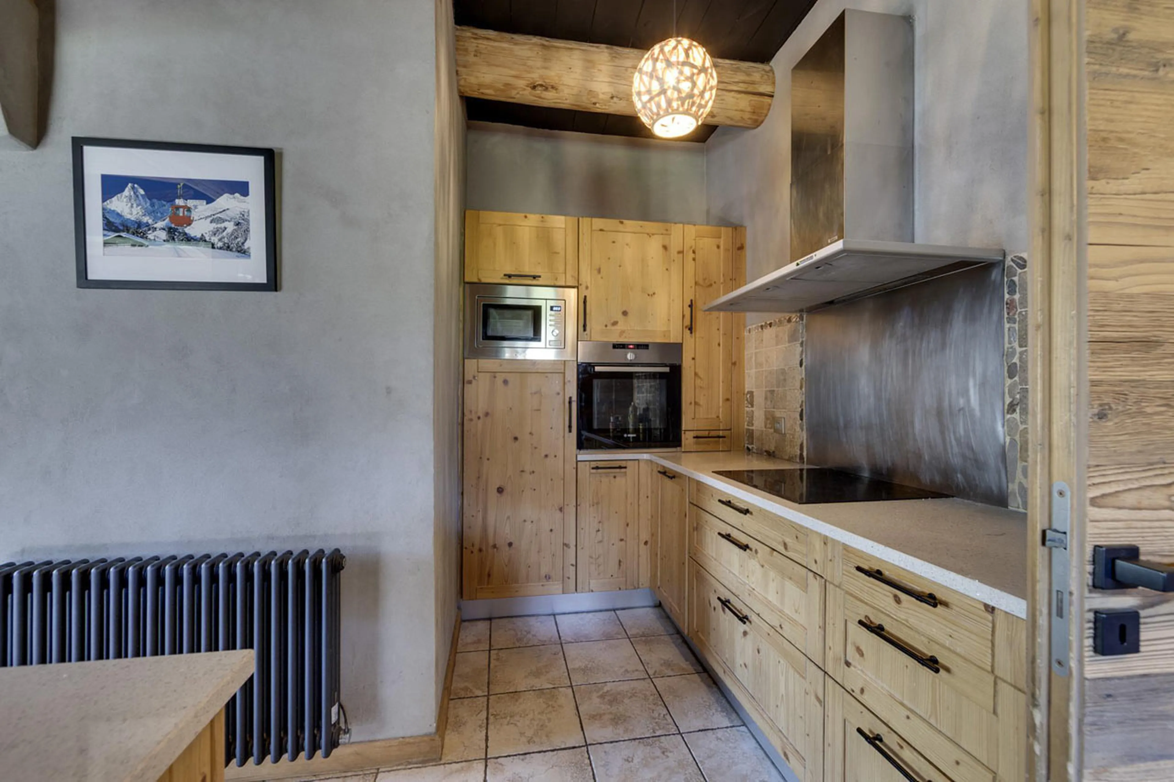 Equipped kitchen at Chalet Thovex in Val d'Isere