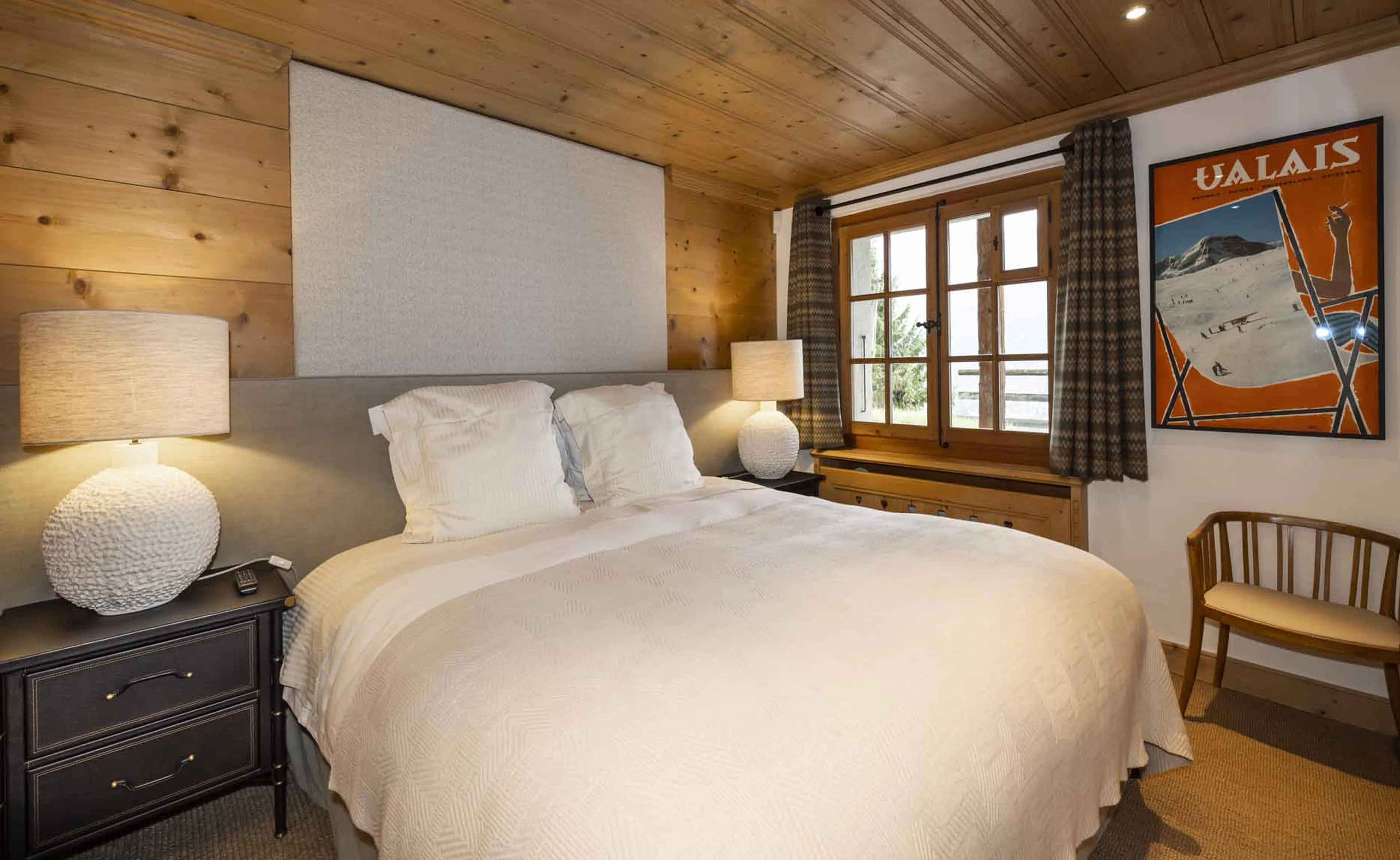 Bedroom three at Chalet Tigre in Verbier