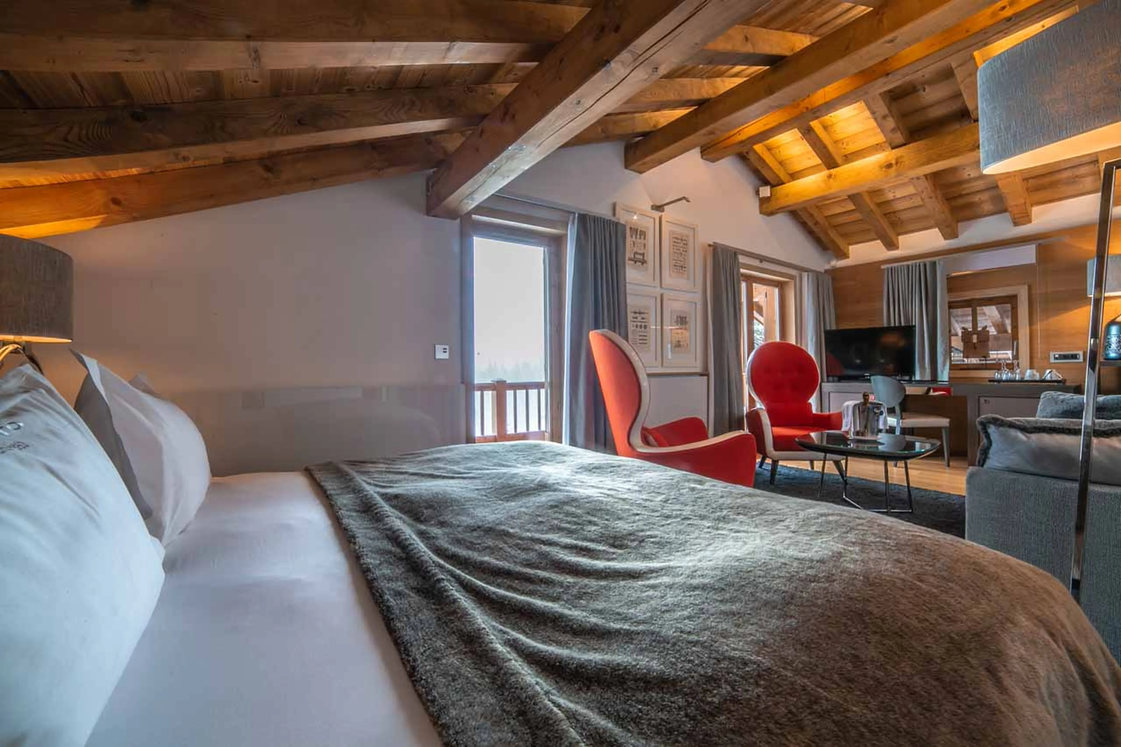 Access to balcony at Chalet Timeless in Courchevel 1850
