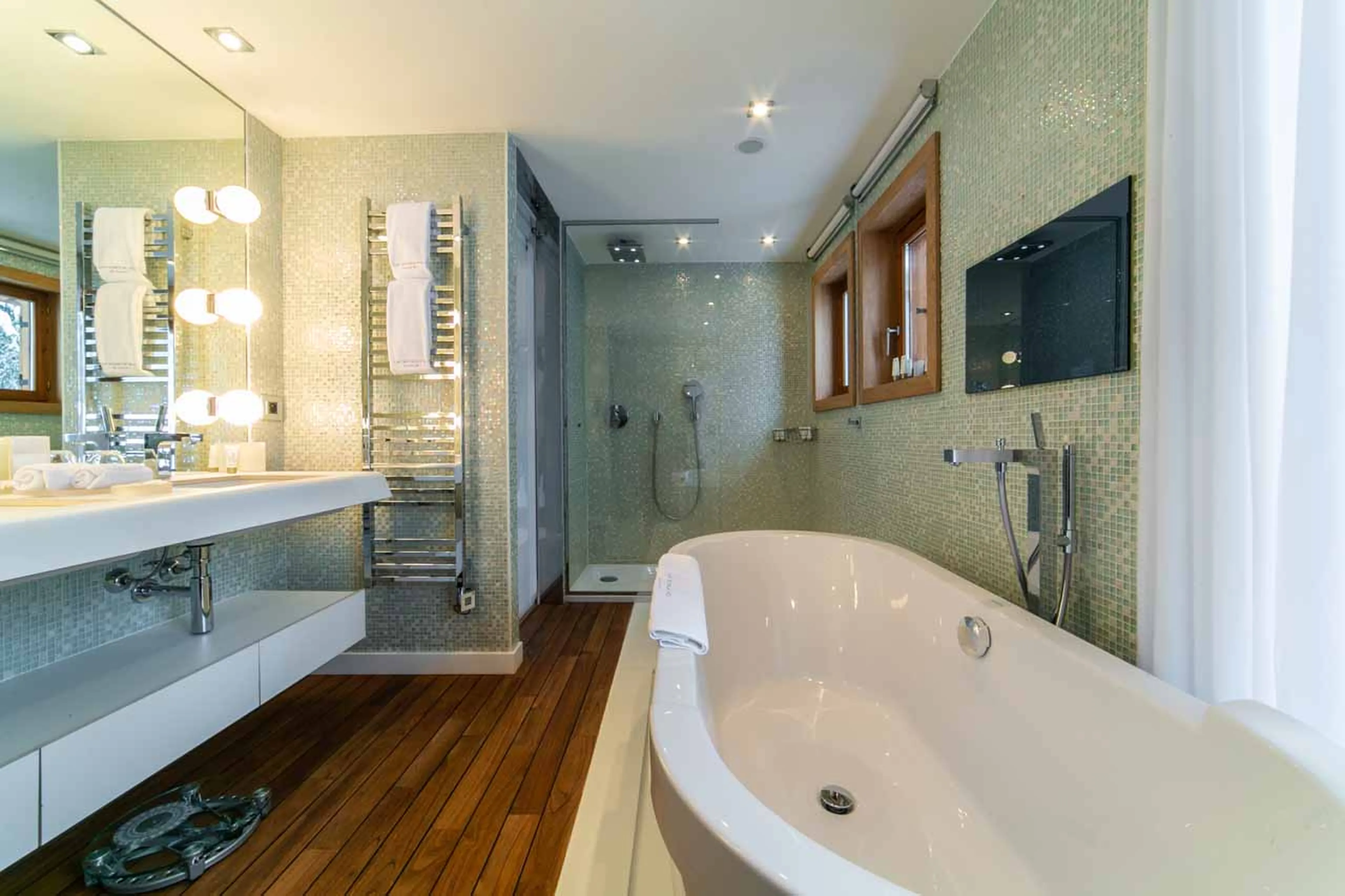 Bathroom two at Chalet Timeless in Courchevel 1850