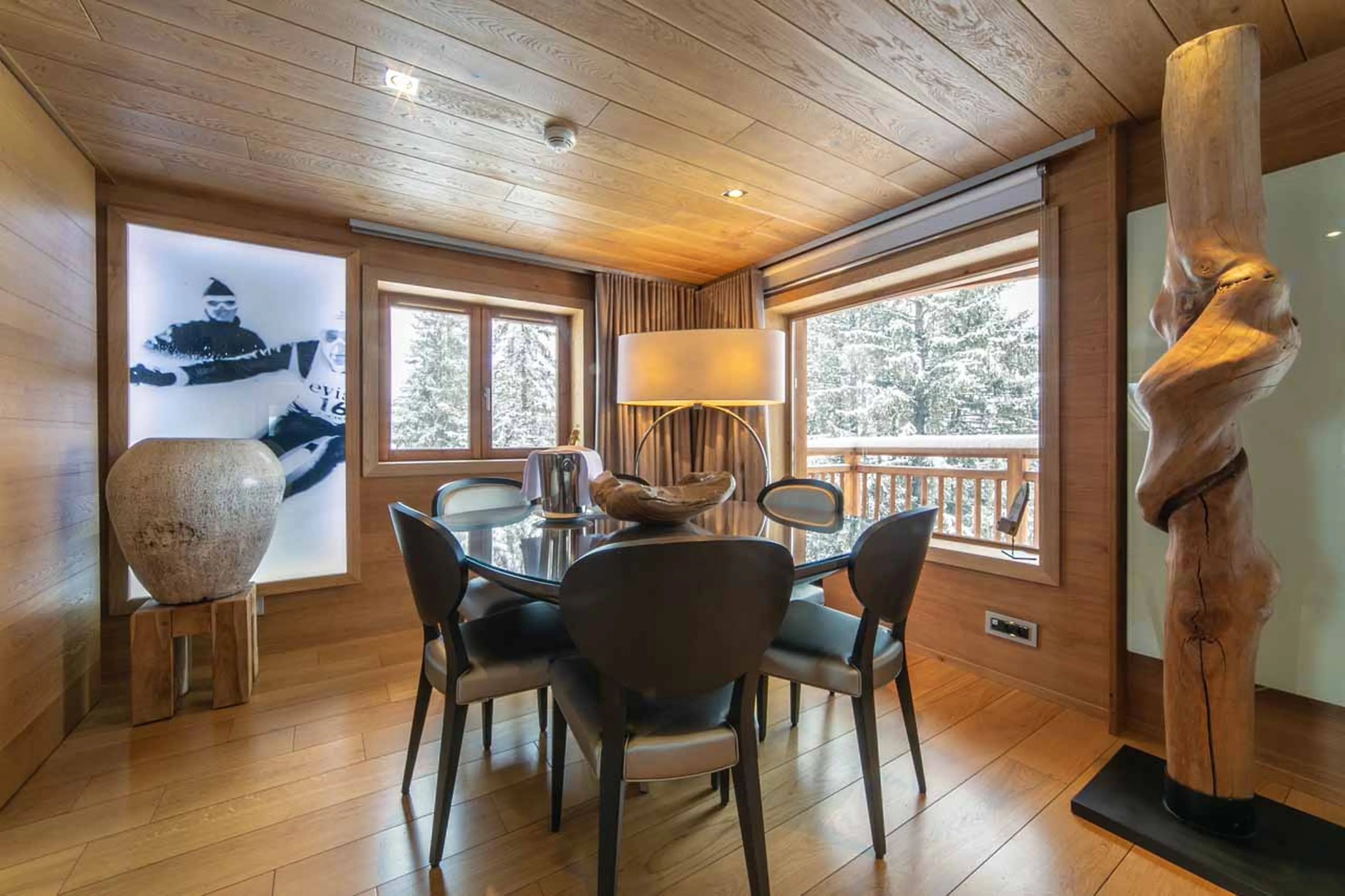 Dining table at Chalet Timeless in Courchevel 1850