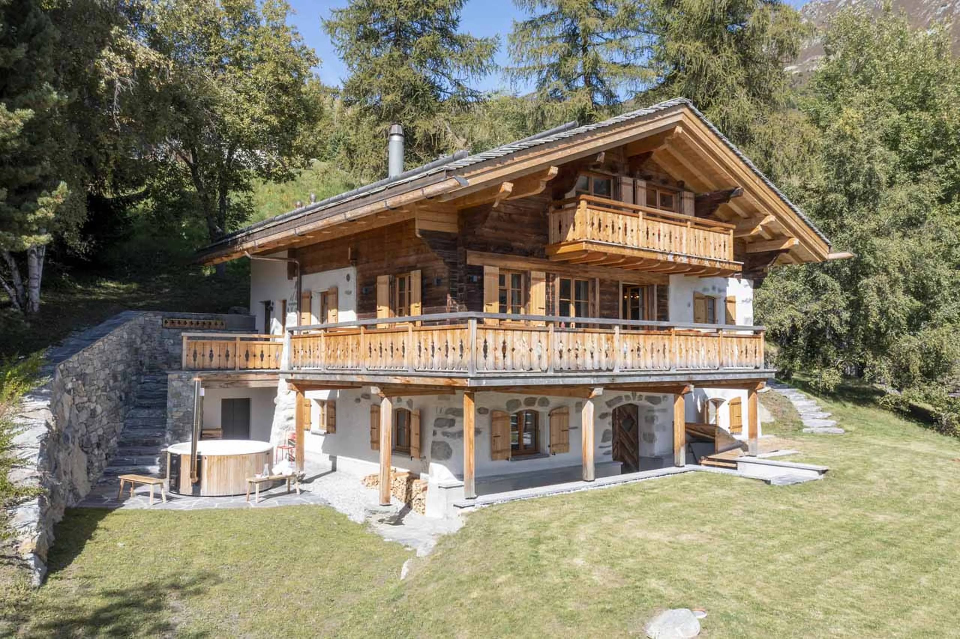 Exterior of Chalet Tire Bouchon in Verbier