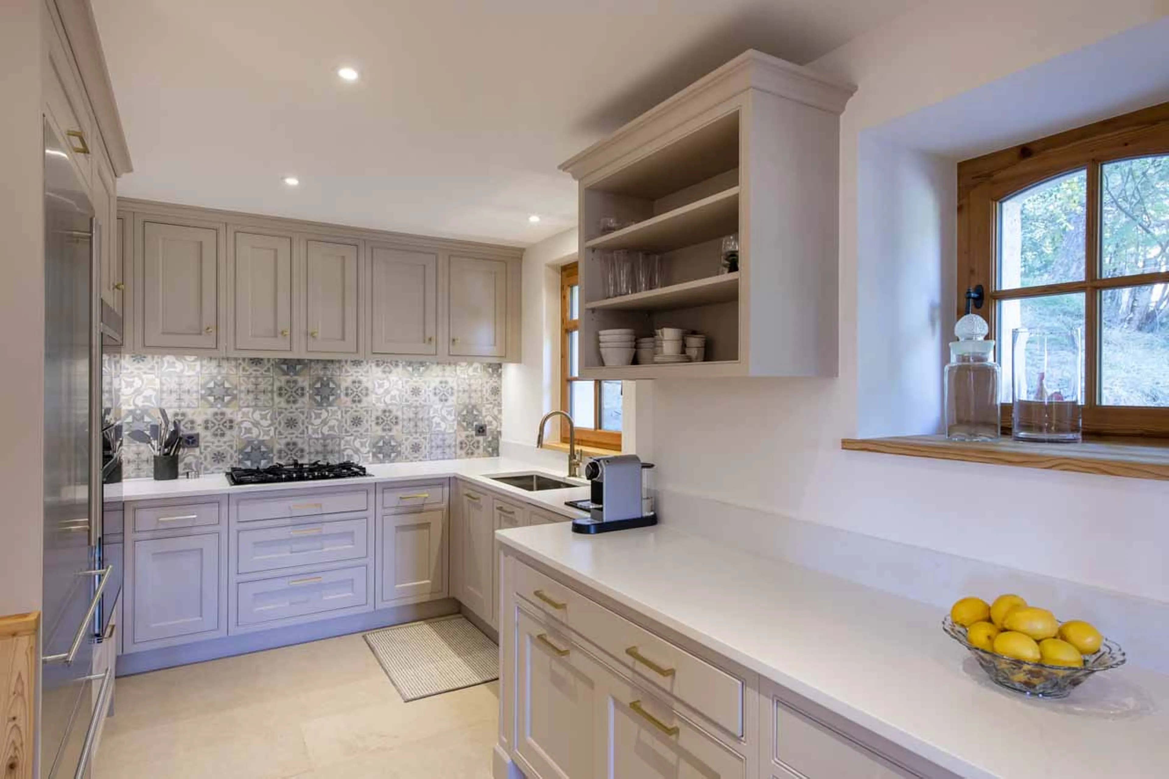 Modern kitchen at Chalet Tire Bouchon in Verbier