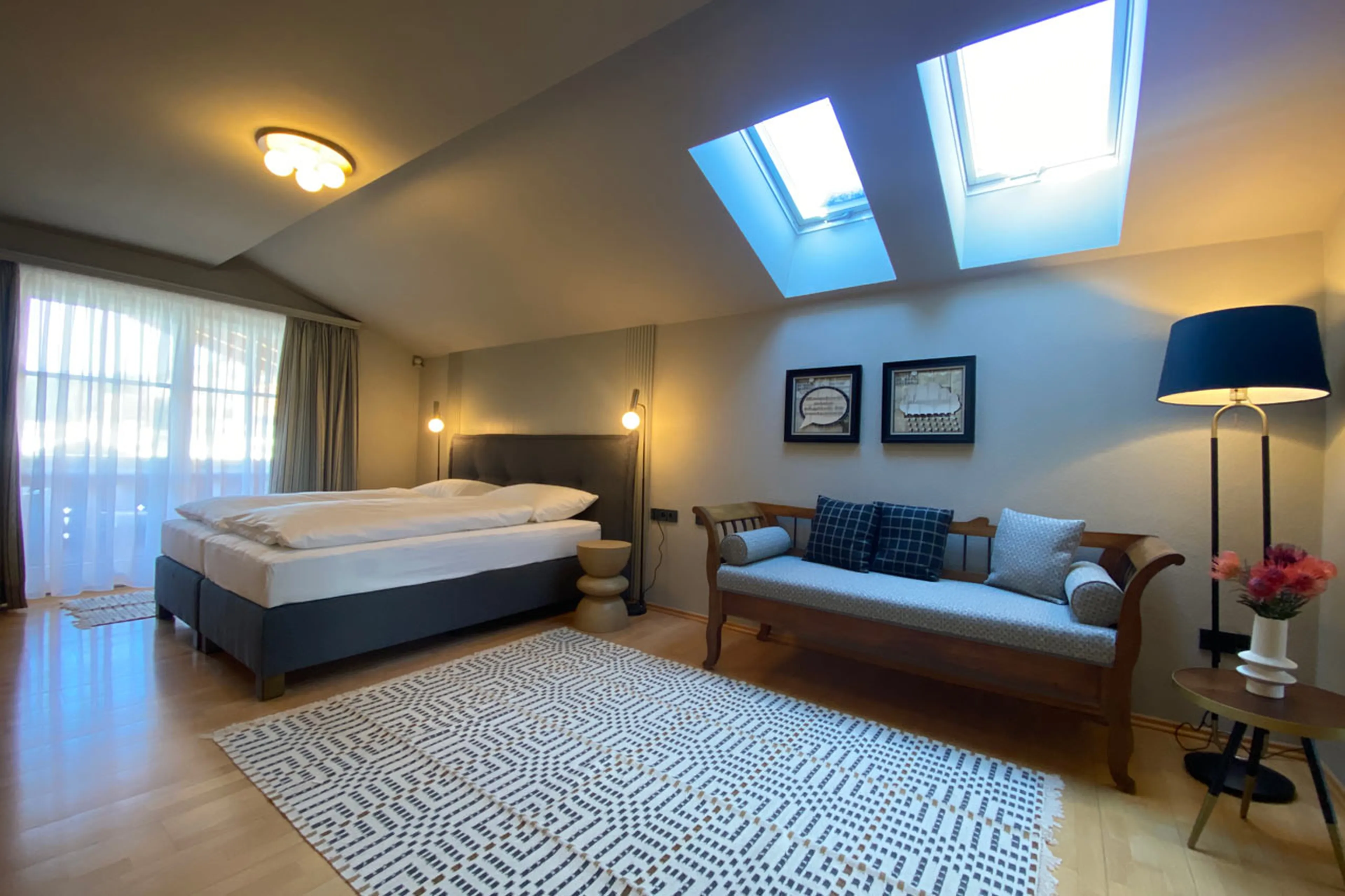 Bedroom one at Chalet Toda in Lech