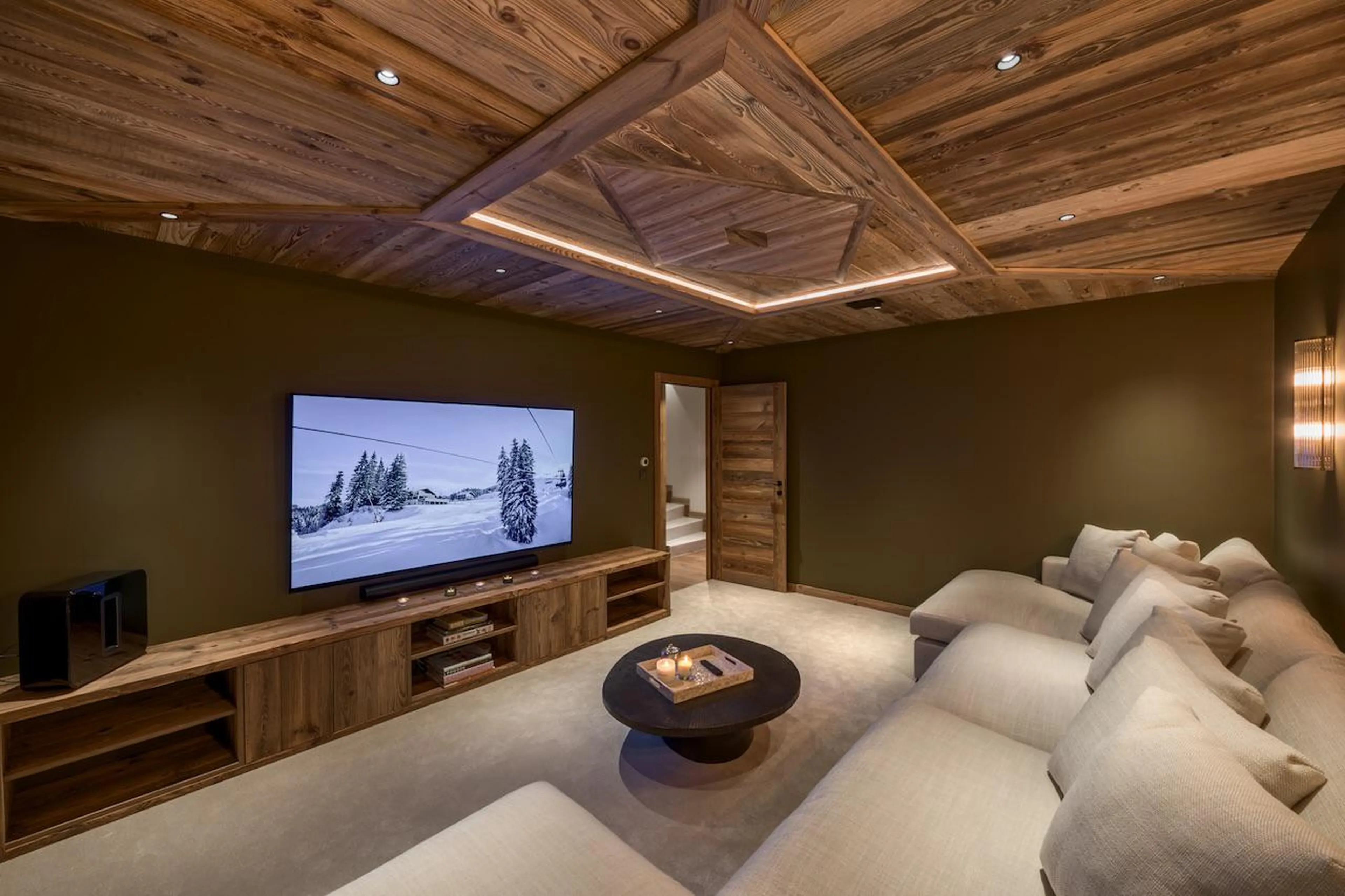 Cinema room at Chalet Tosca in Les Gets