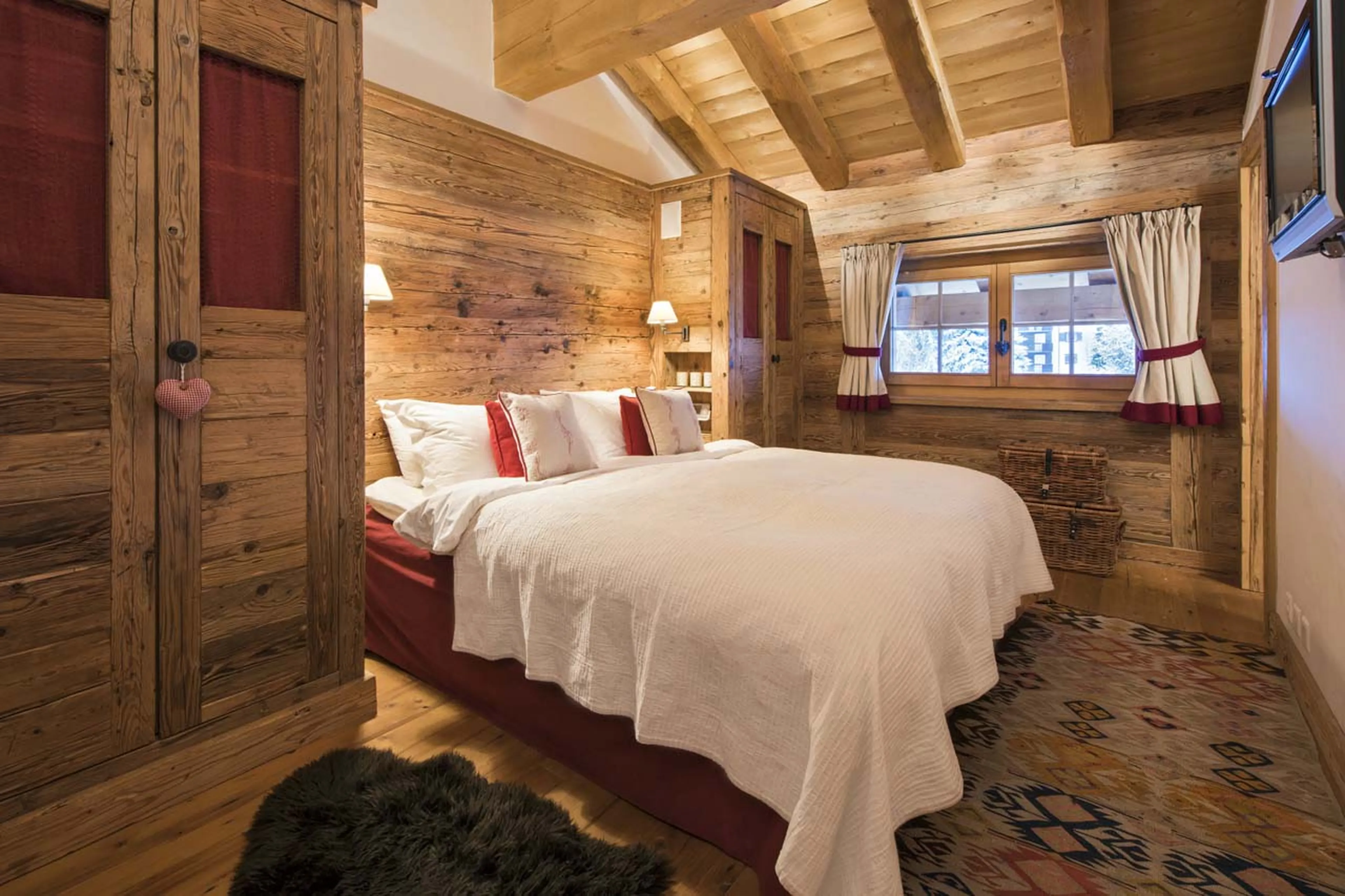Bedroom two at Penthouse Treize Etoiles in Verbier