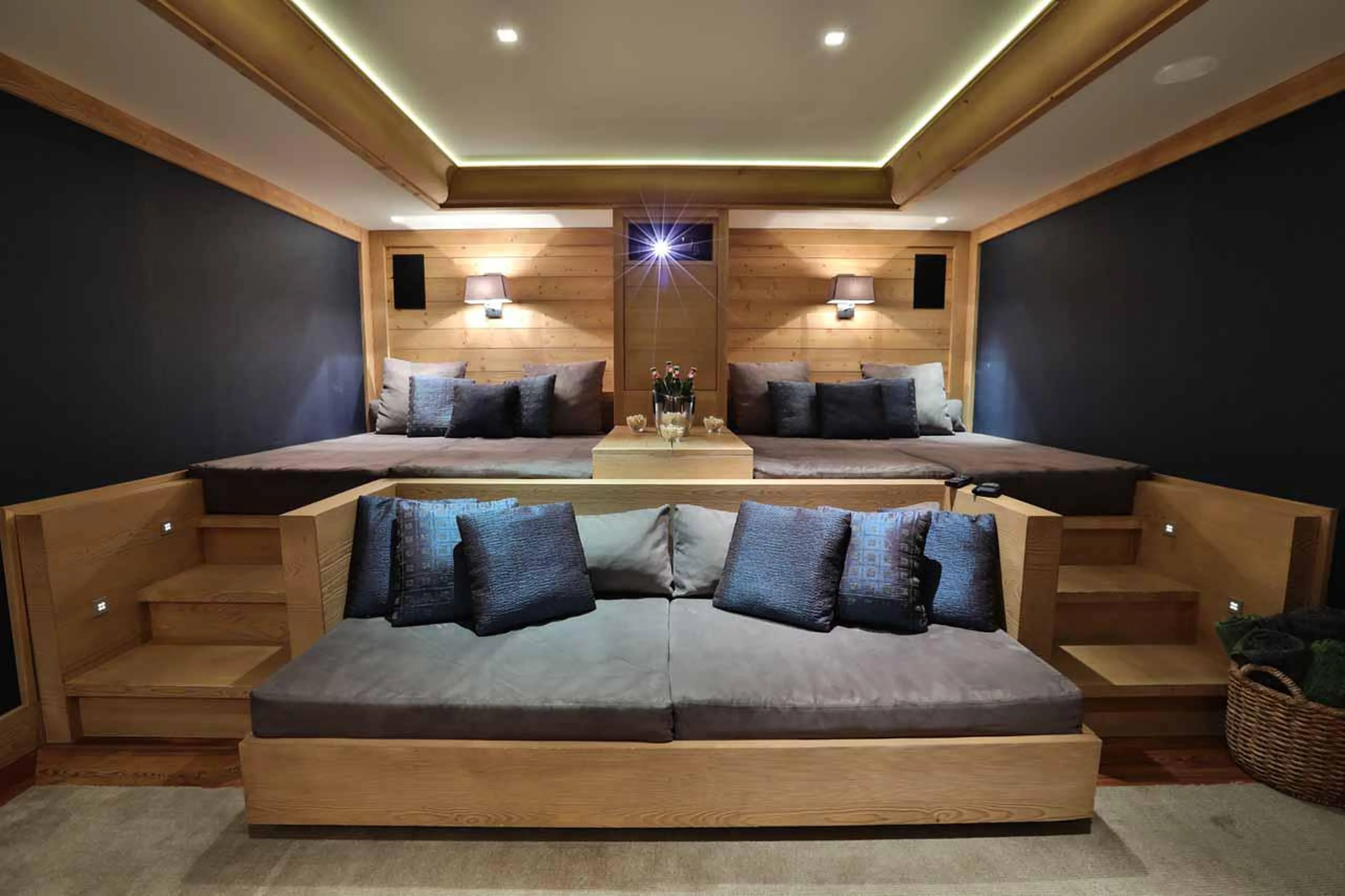 Cinema room at Chalet Trois Ours in Meribel