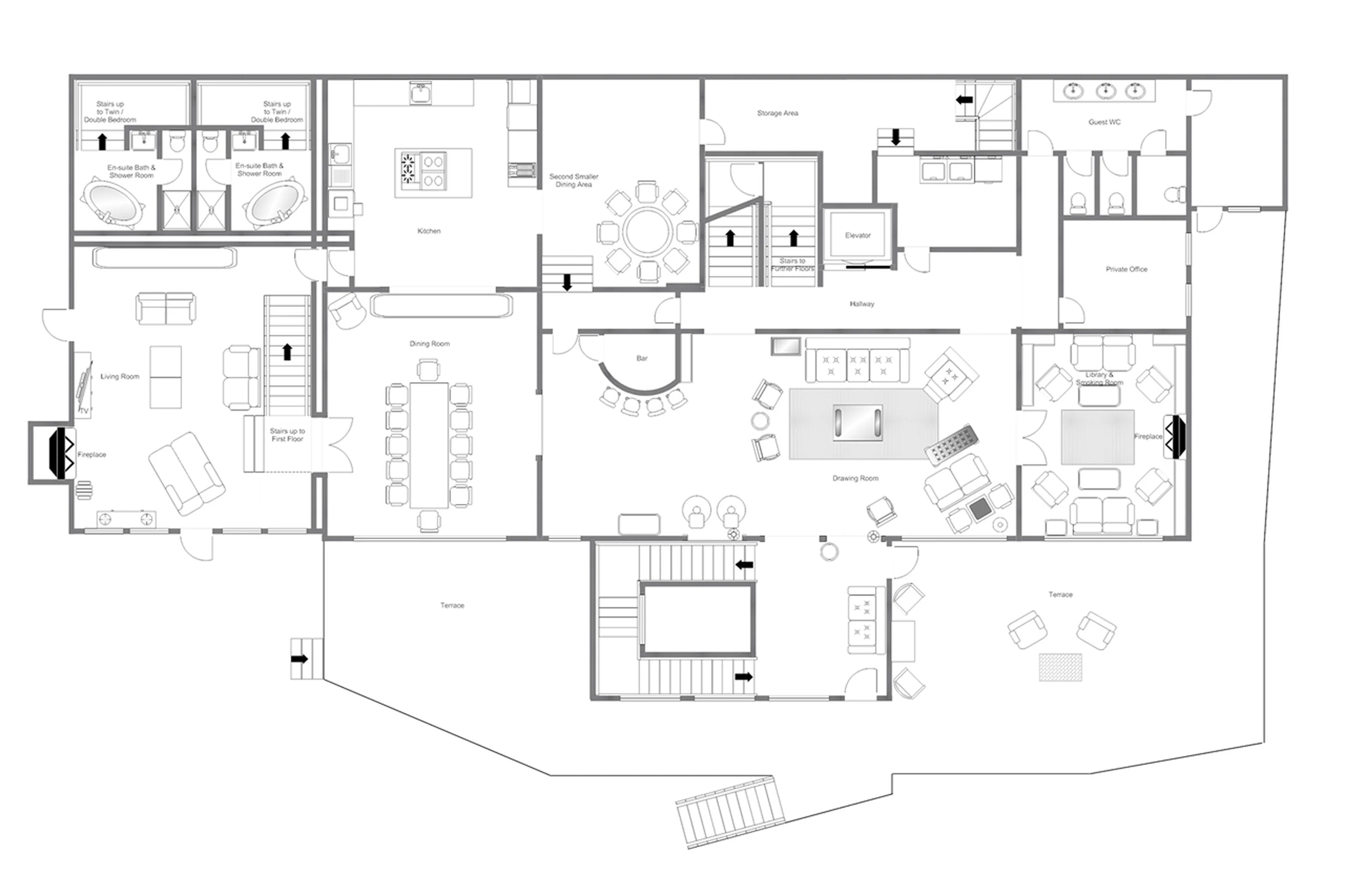 chalet-truffe-blanche-verbier-floor-plan-ground-floor