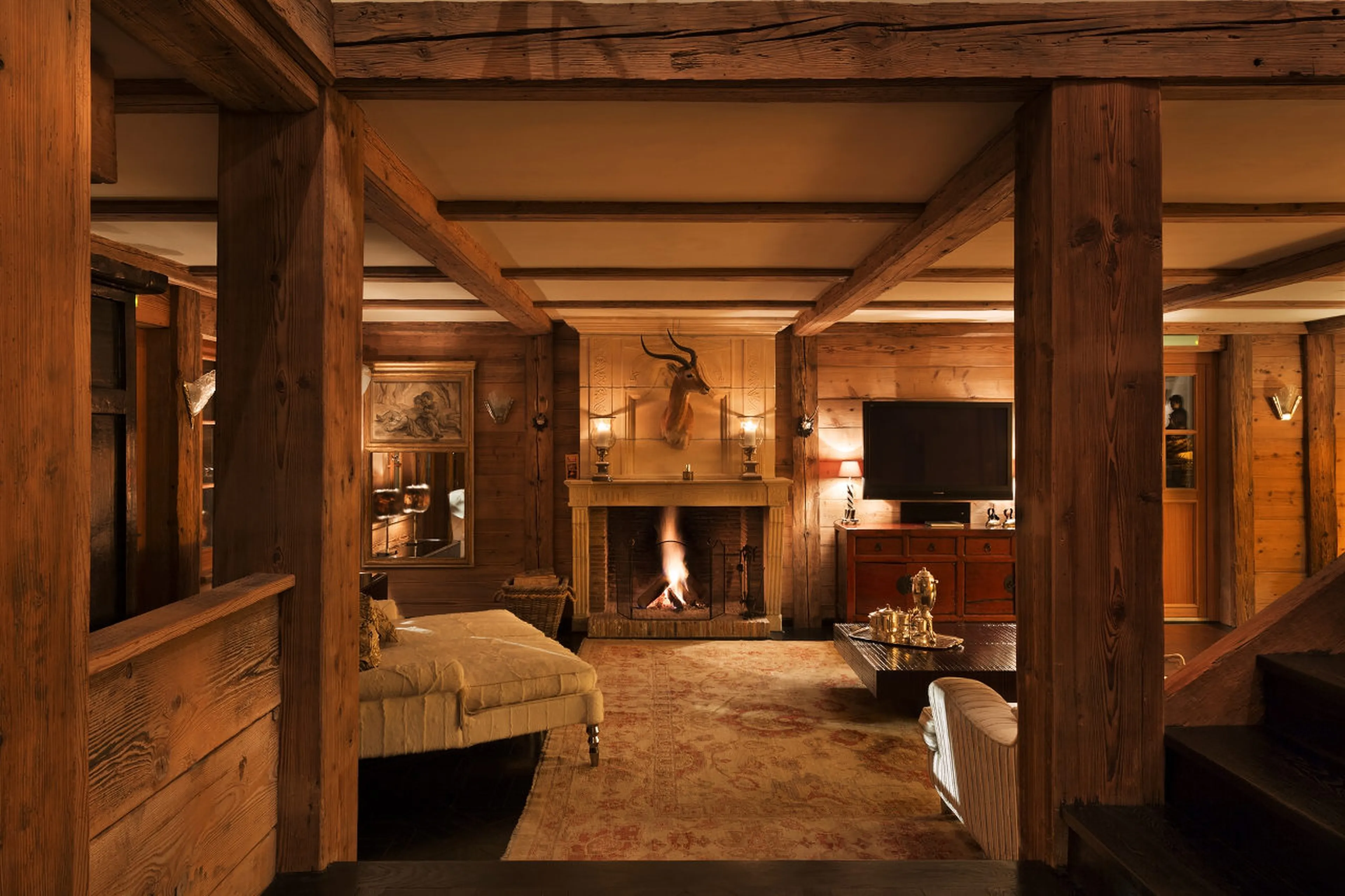 Living room in Chalet Truffe Blanche in Verbier