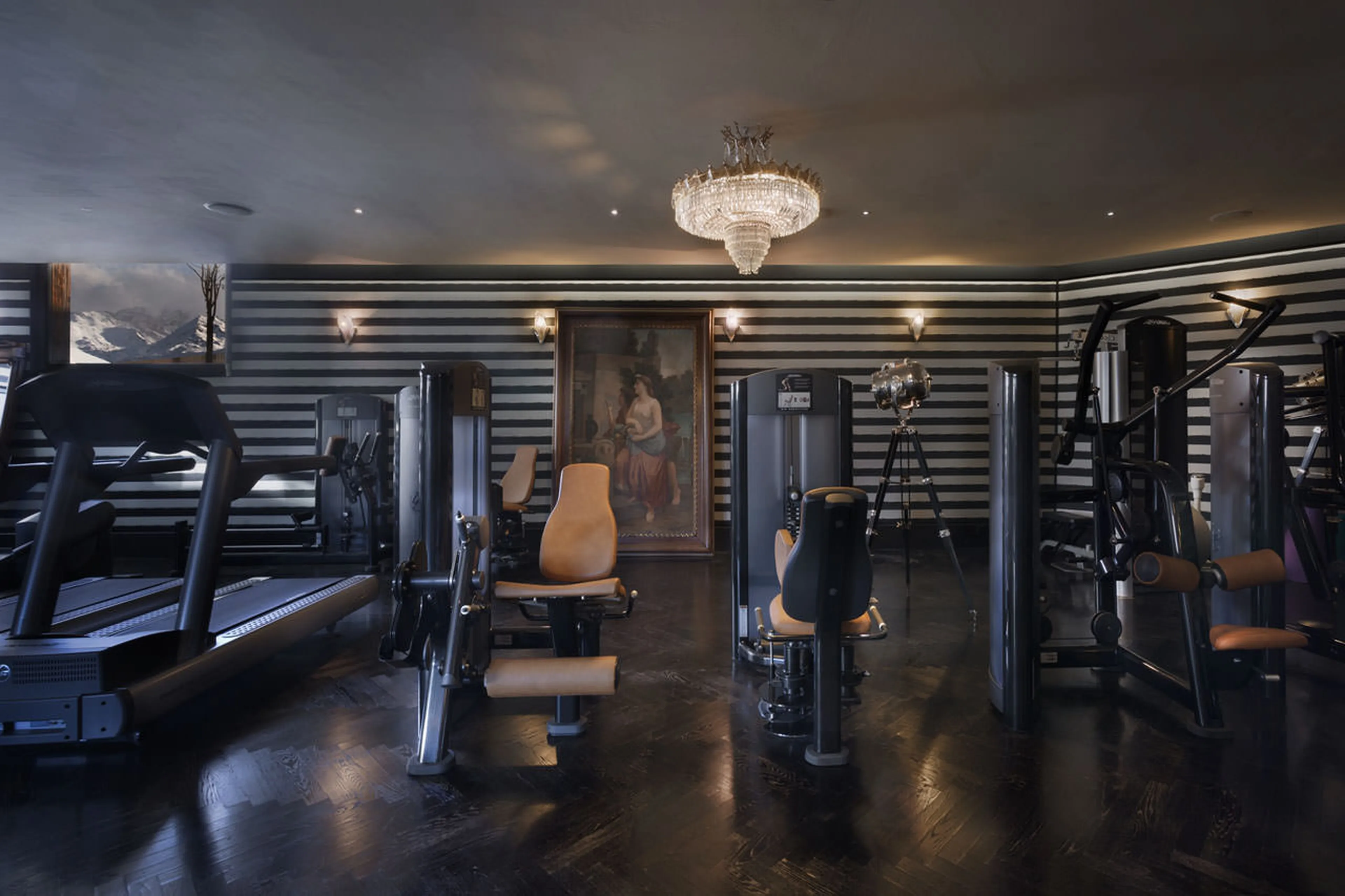 Chalet Truffe Blanche in Verbier gym in Chalet Truffe Blanche in Verbier
