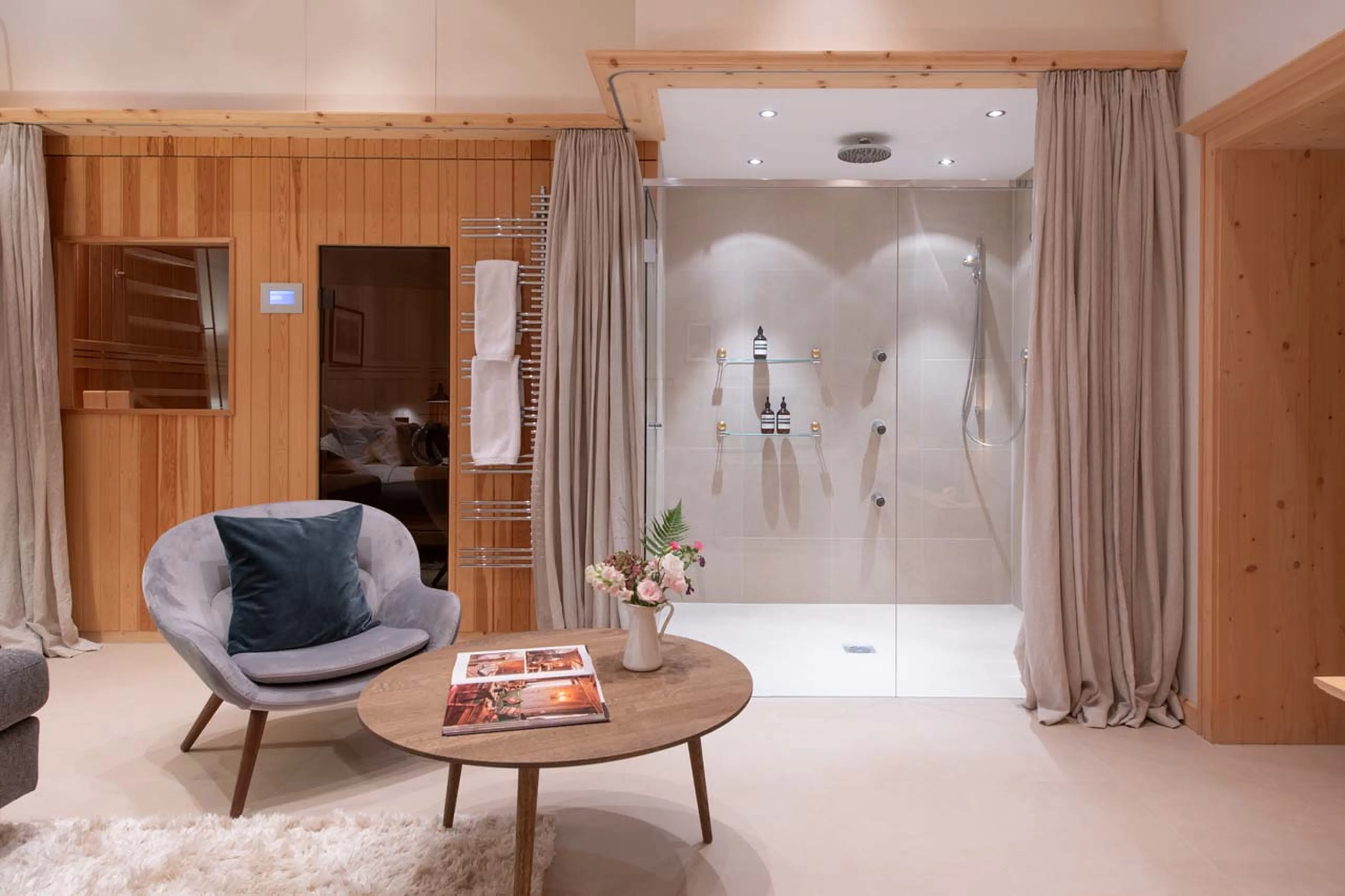 Shower at Chalet Tschuetta in Klosters