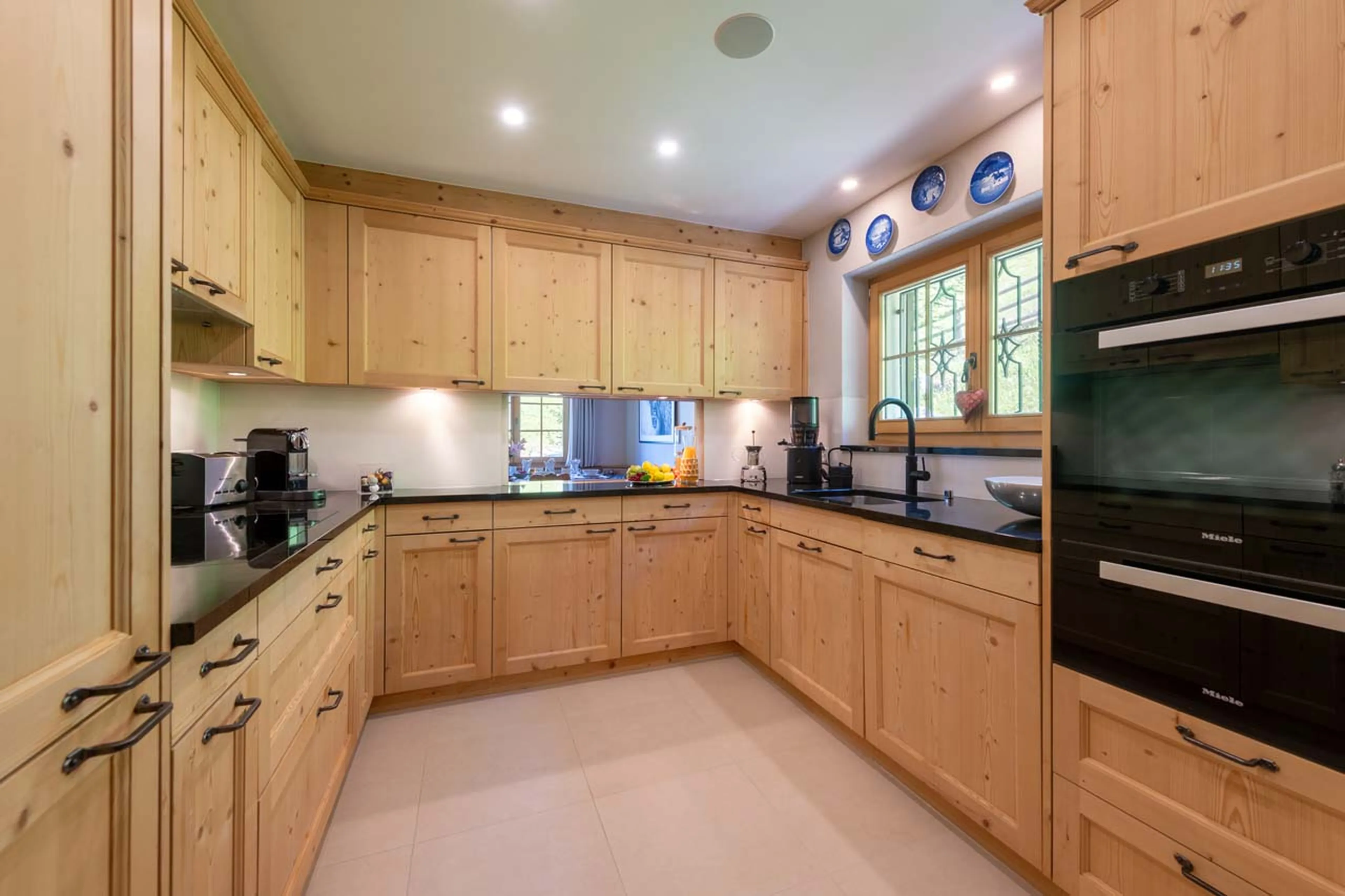 Kitchen at Chalet Tschuetta in Klosters
