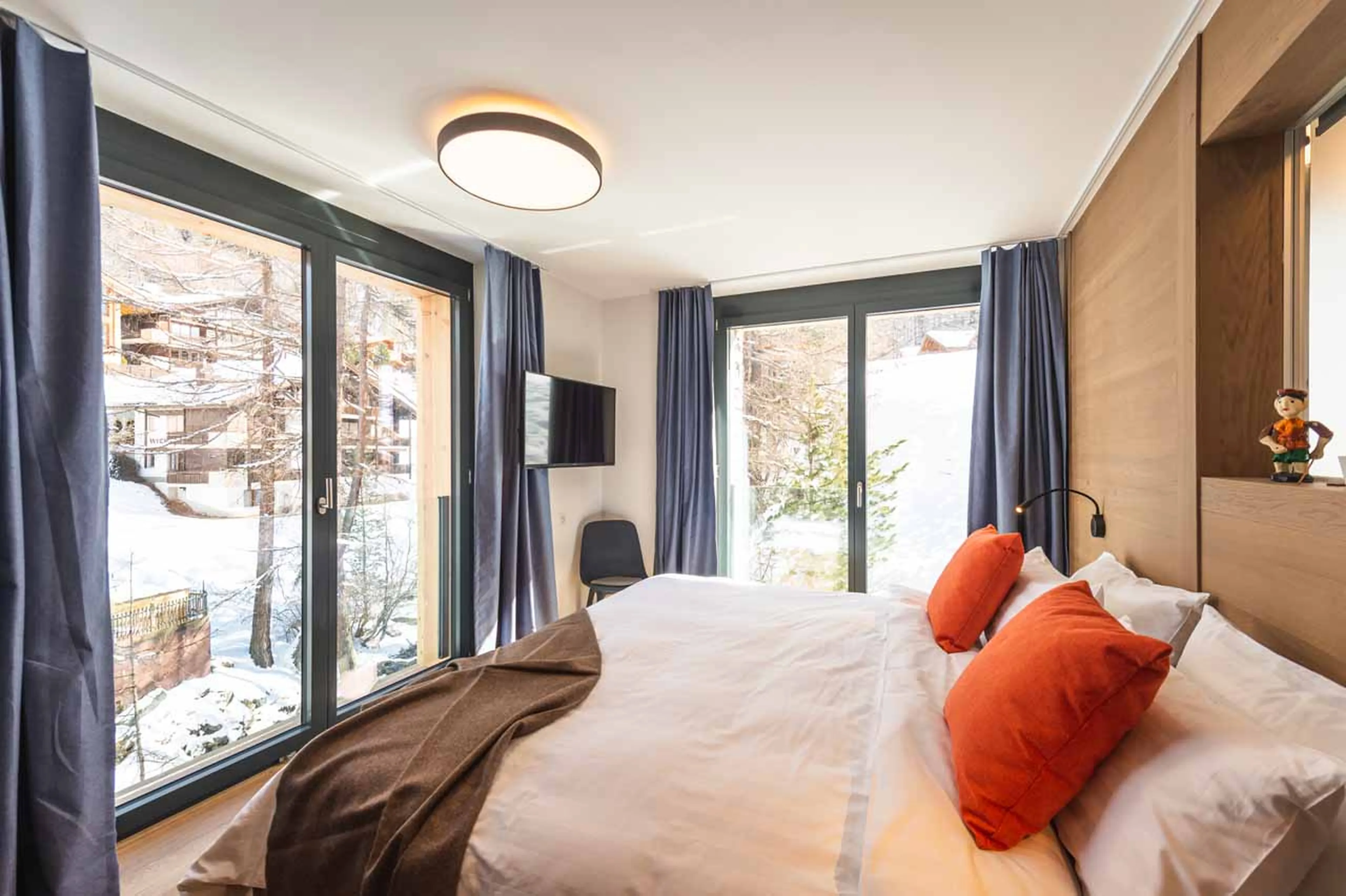 Bedroom two at Chalet Tuftra in Findelbach