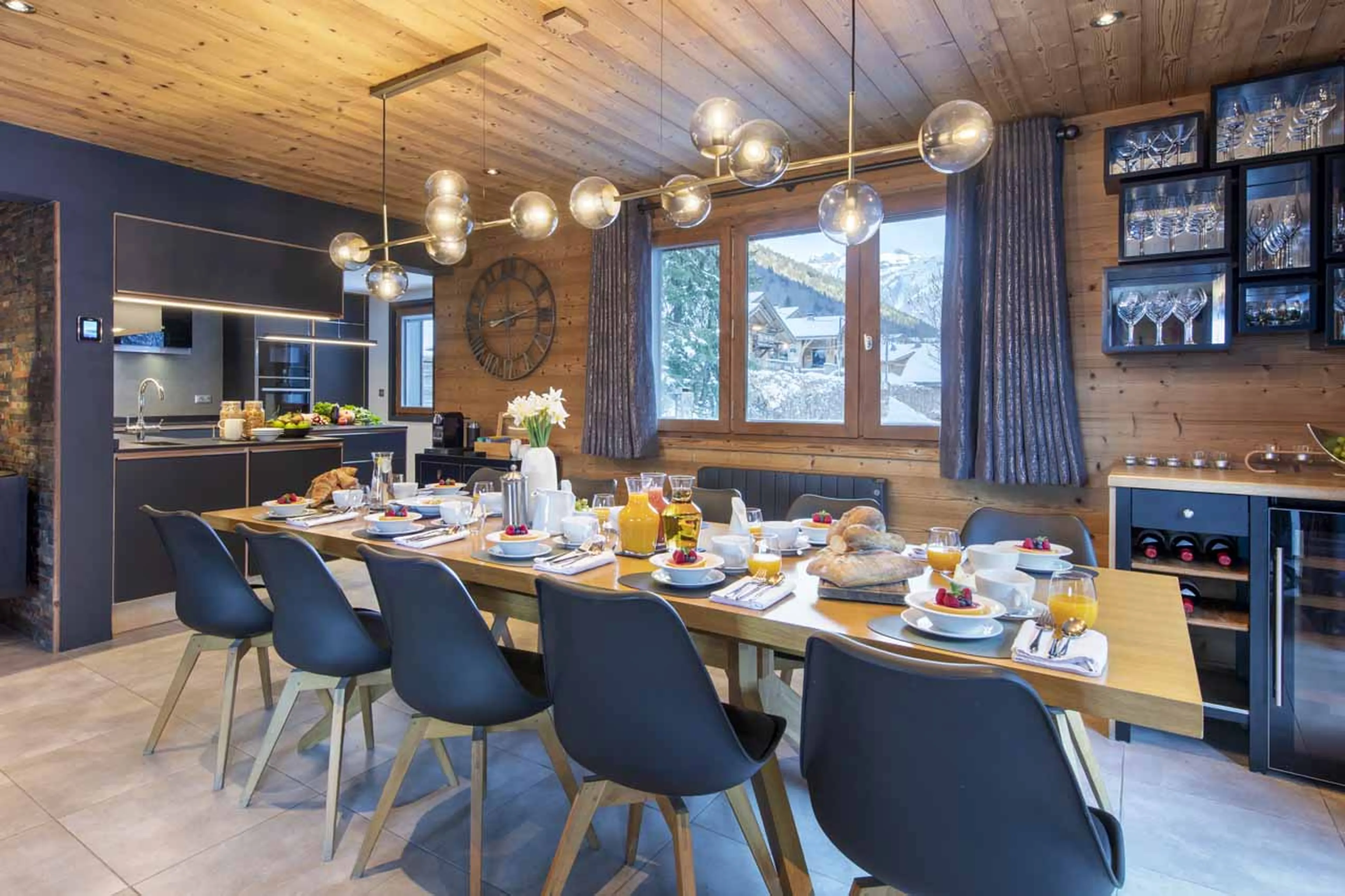 Dining table at Chalet Twenty26 in Morzine