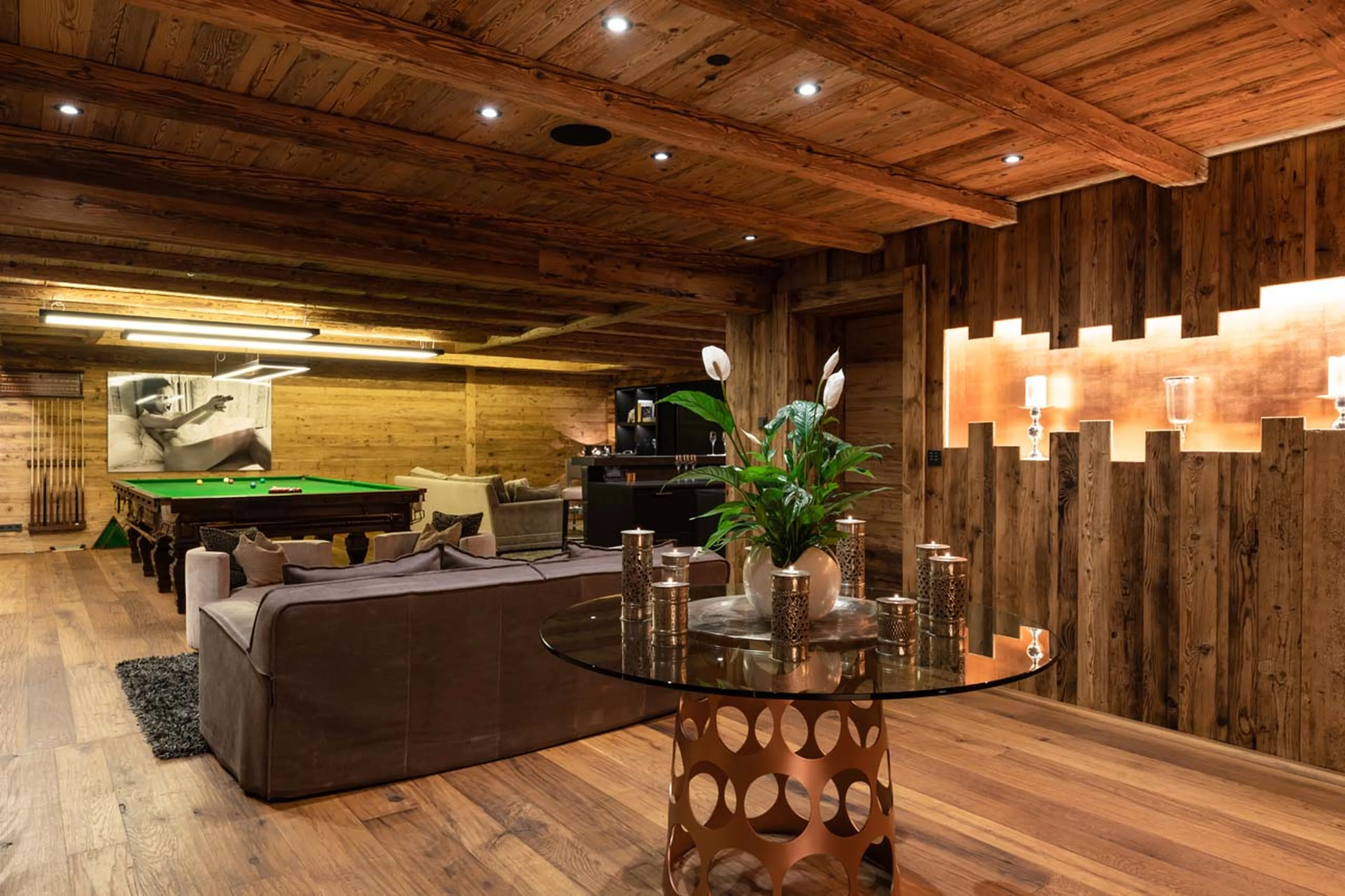 Entertainment area at Chalet Uberhaus in Lech