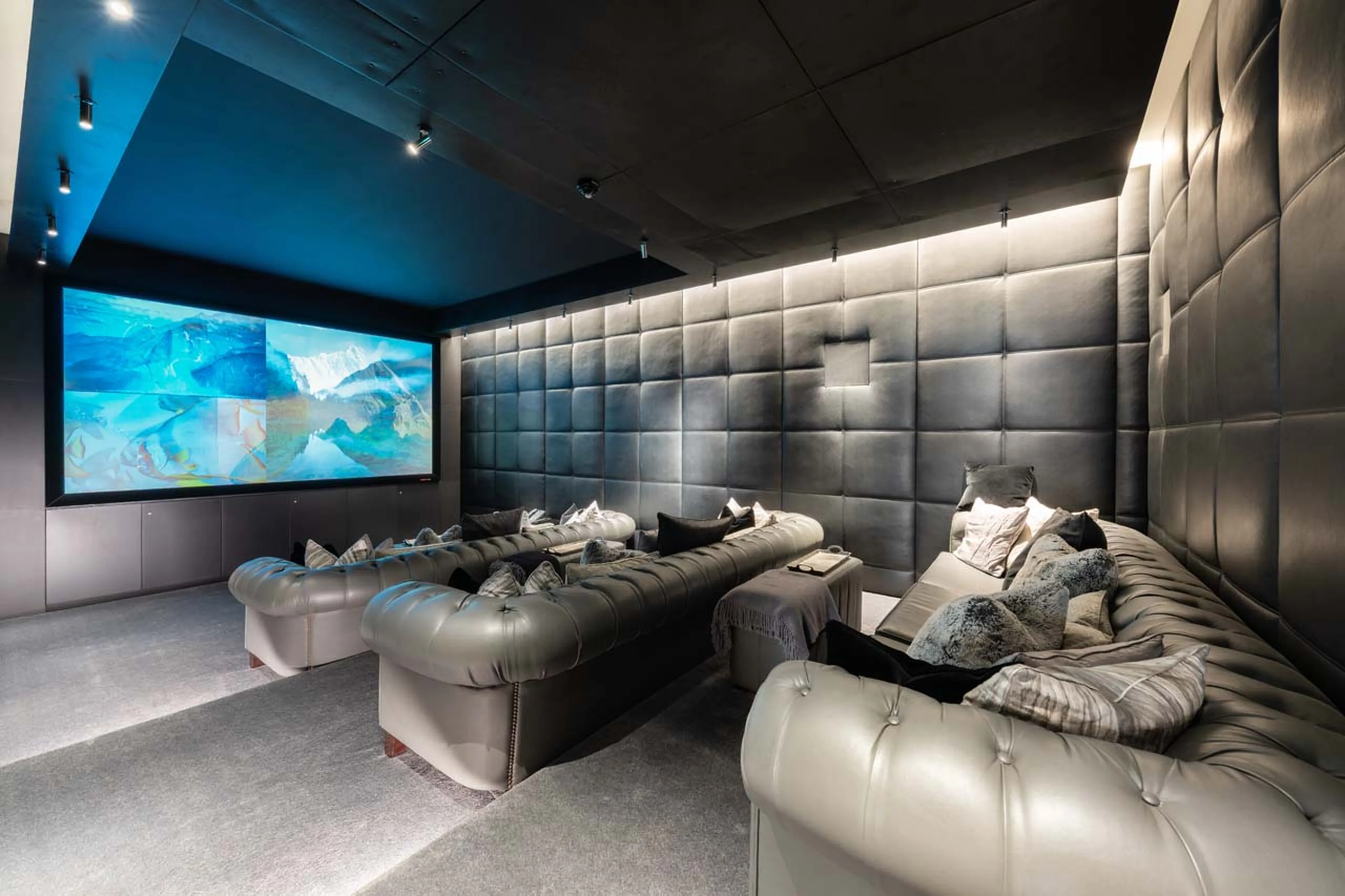 Soundproof cinema room at Chalet Uberhaus in Lech