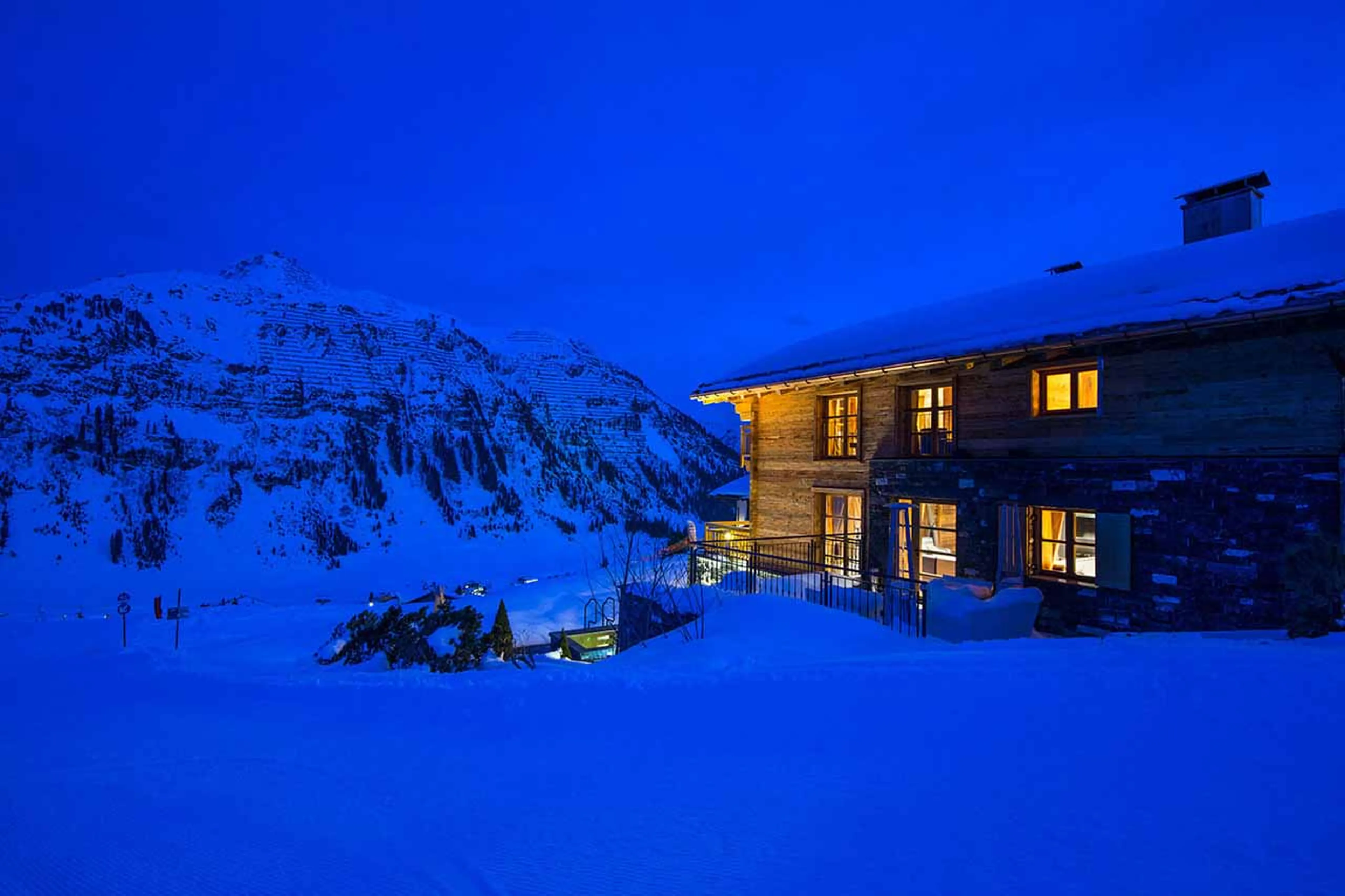 Exterior view of Chalet Uberhaus in Lech