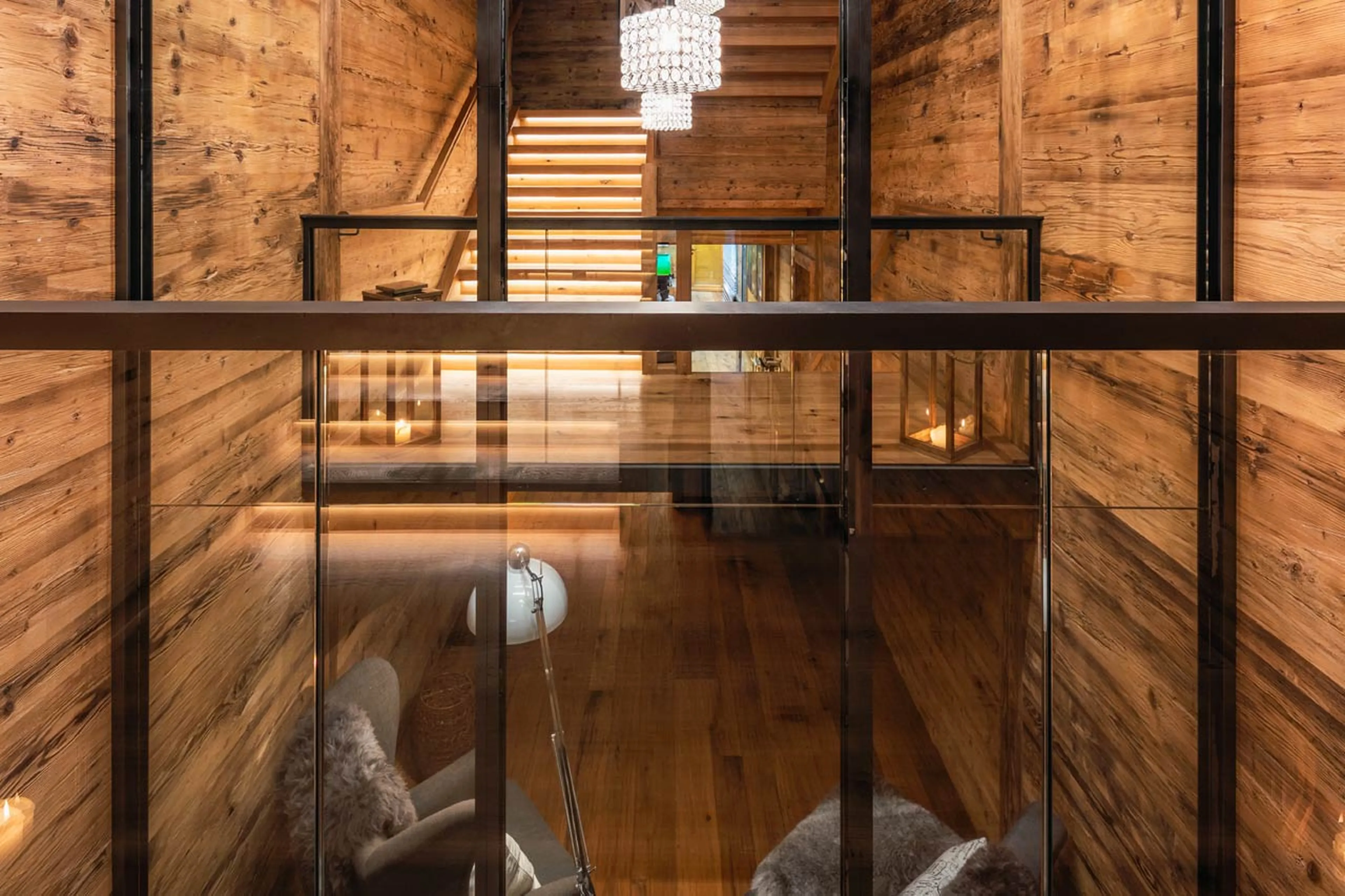 Hallway at Chalet Uberhaus in Lech