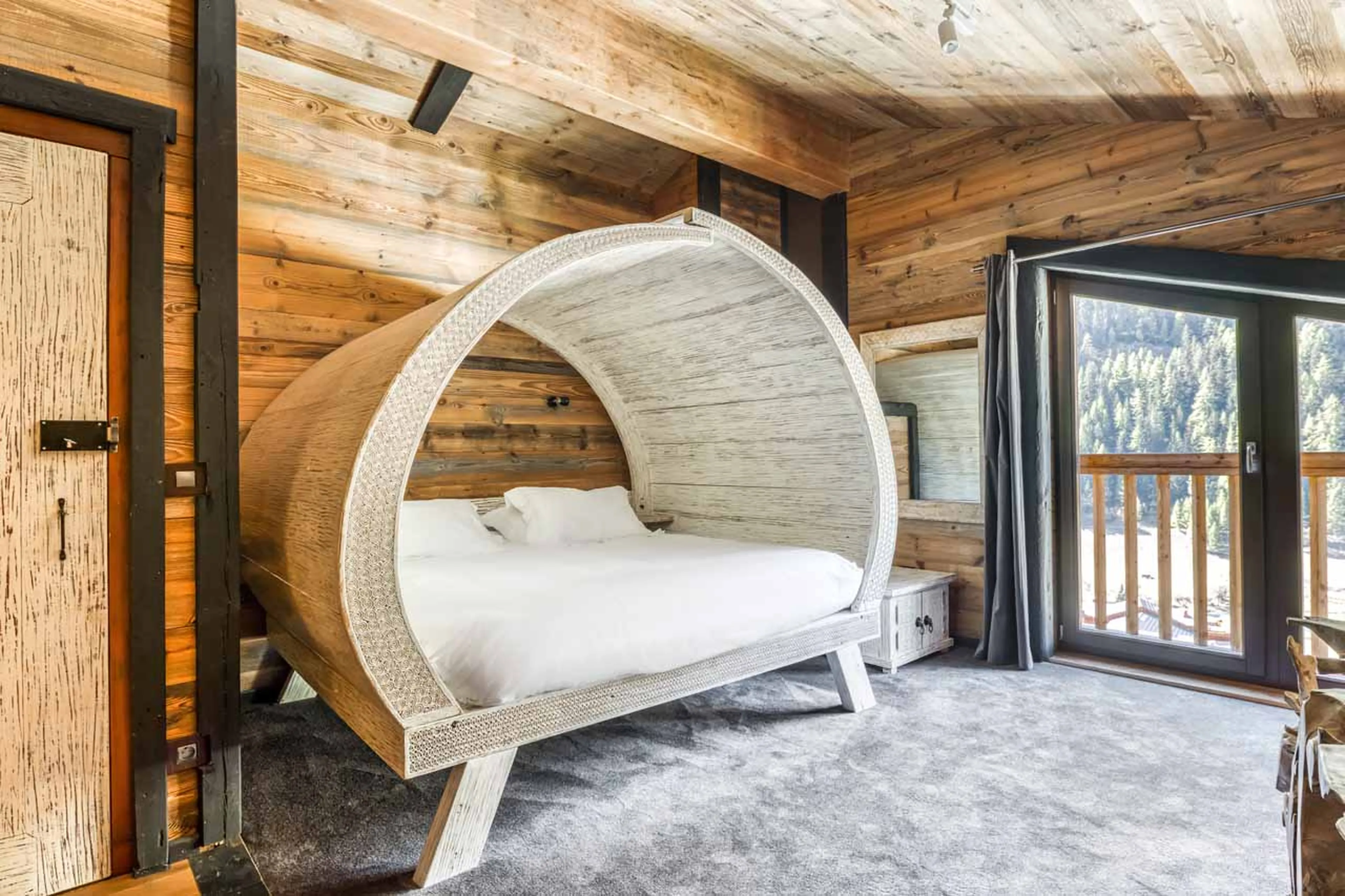 Bedroom one at Chalet Ubud in Tignes