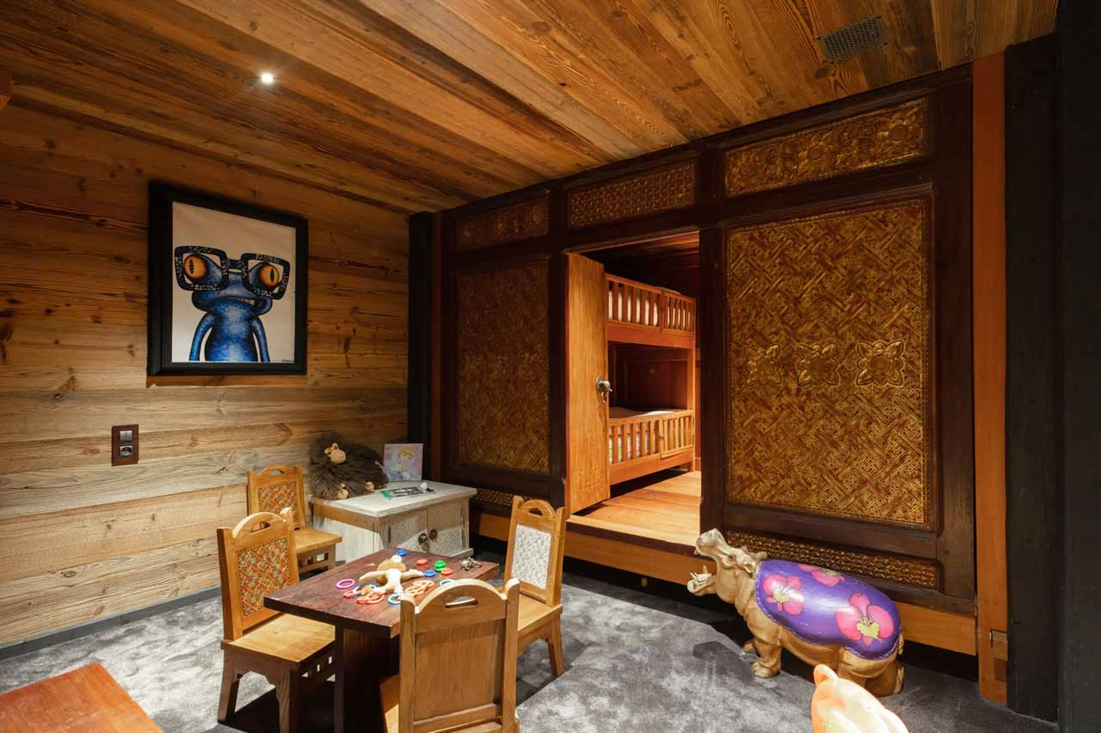 Bunk bedroom at Chalet Ubud in Tignes